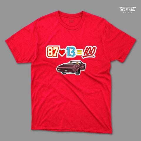 87 + 13 = 100 - (T-Shirt) - Arena Cases