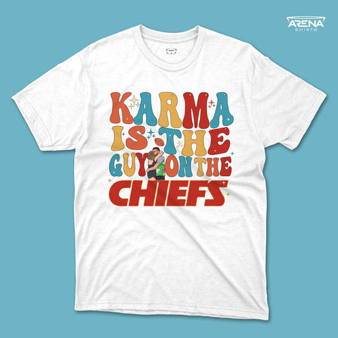 Karma is the guy on the Chiefs - Arena T-Shirts - Arena Cases