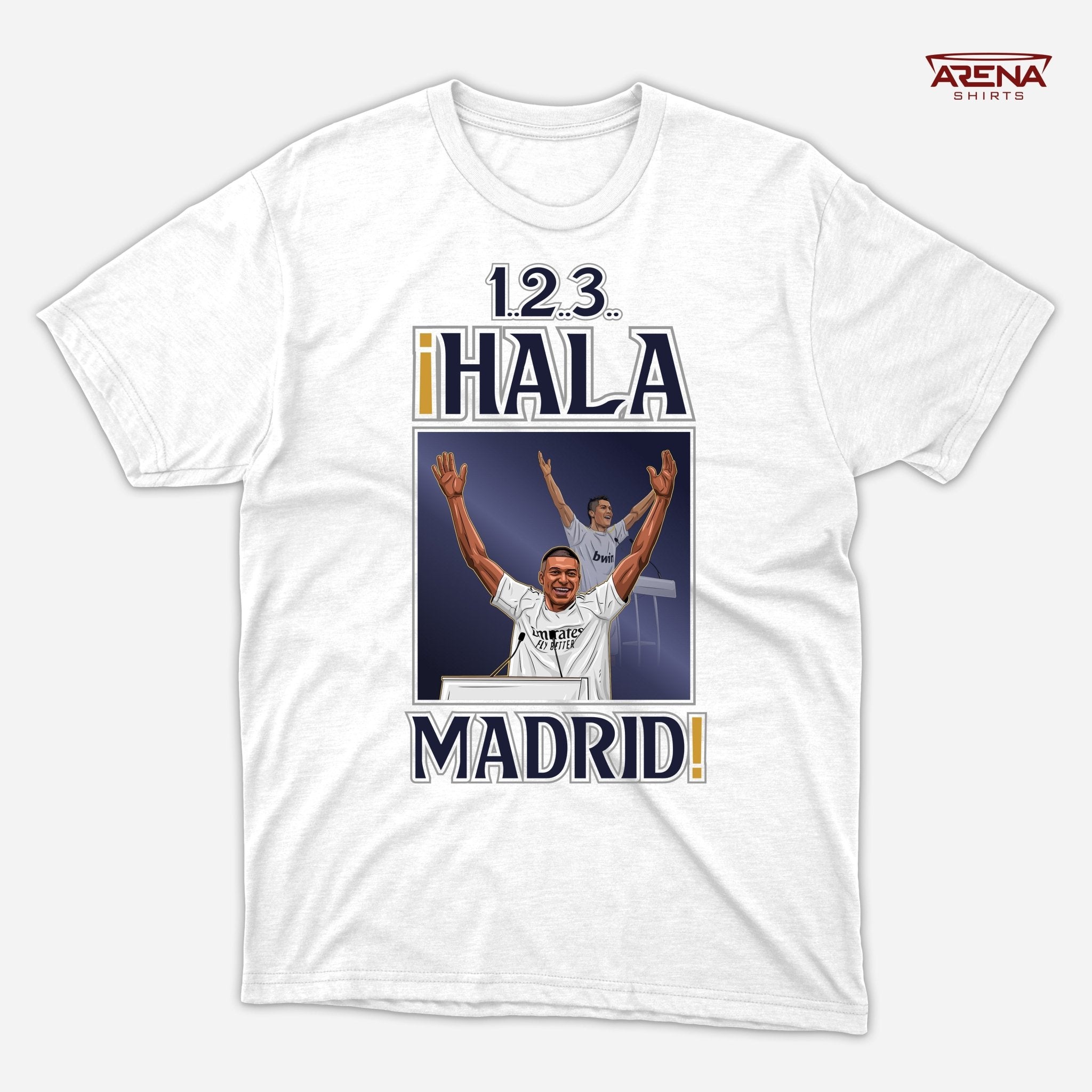 1..2..3 ¡Hala Madrid! - Arena T - Shirts (U.S) - Arena Cases
