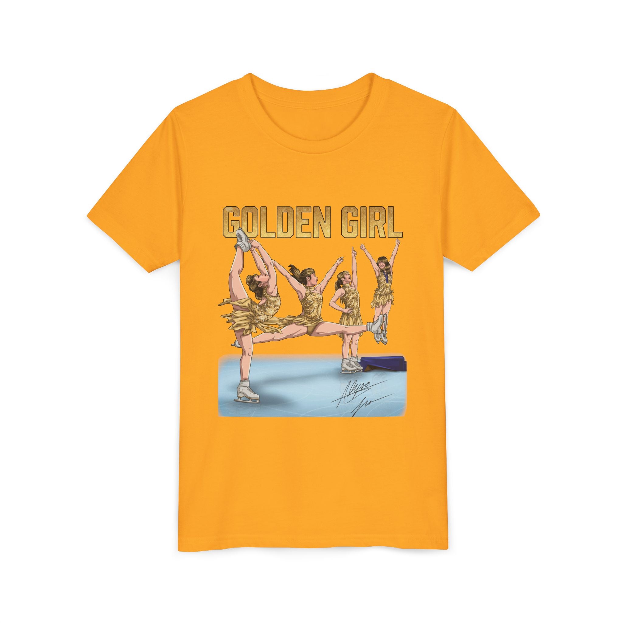 Golden Girl Youth Tee — Arena T- Shirts
