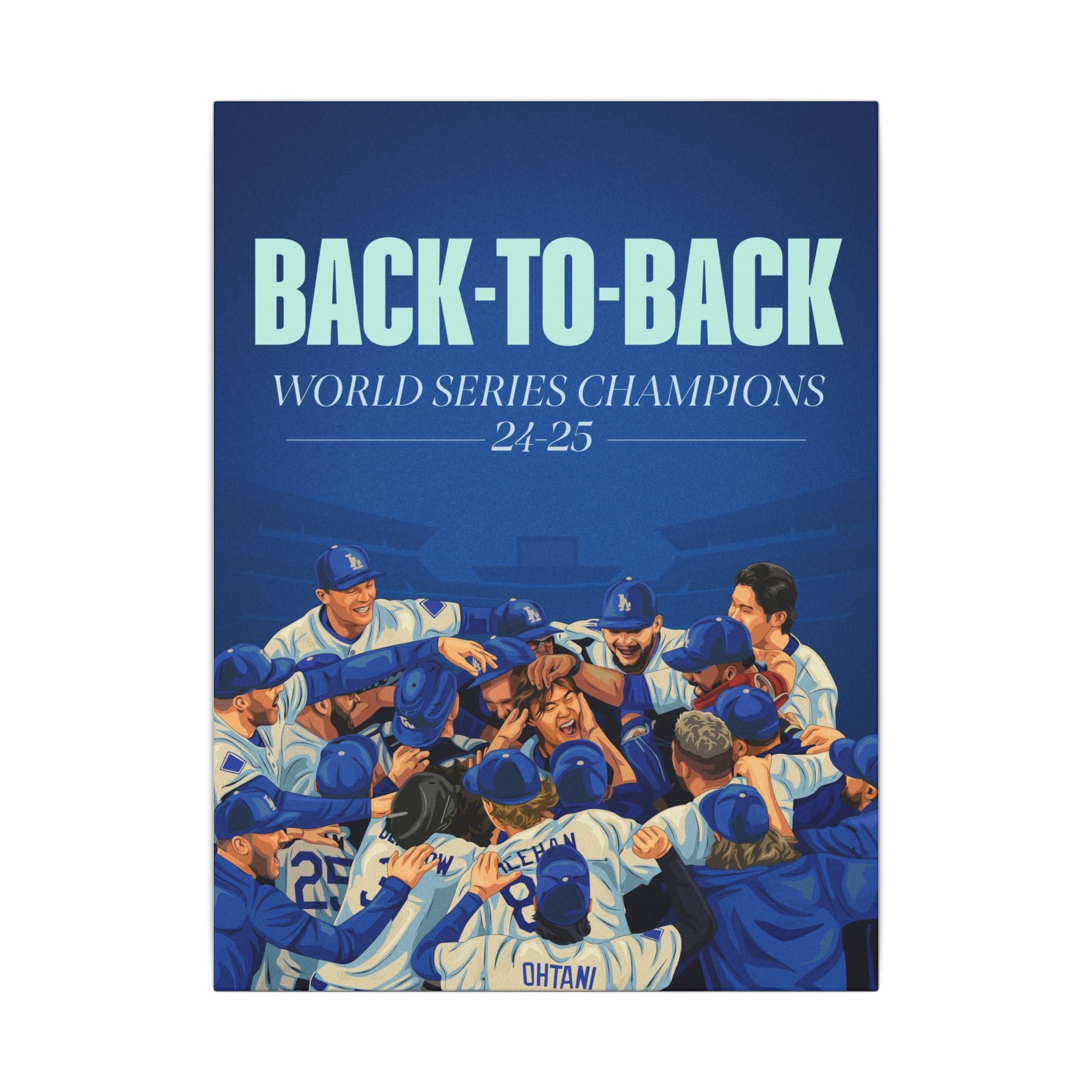Back-to-Back World Series Champions - Arena Canvas Print