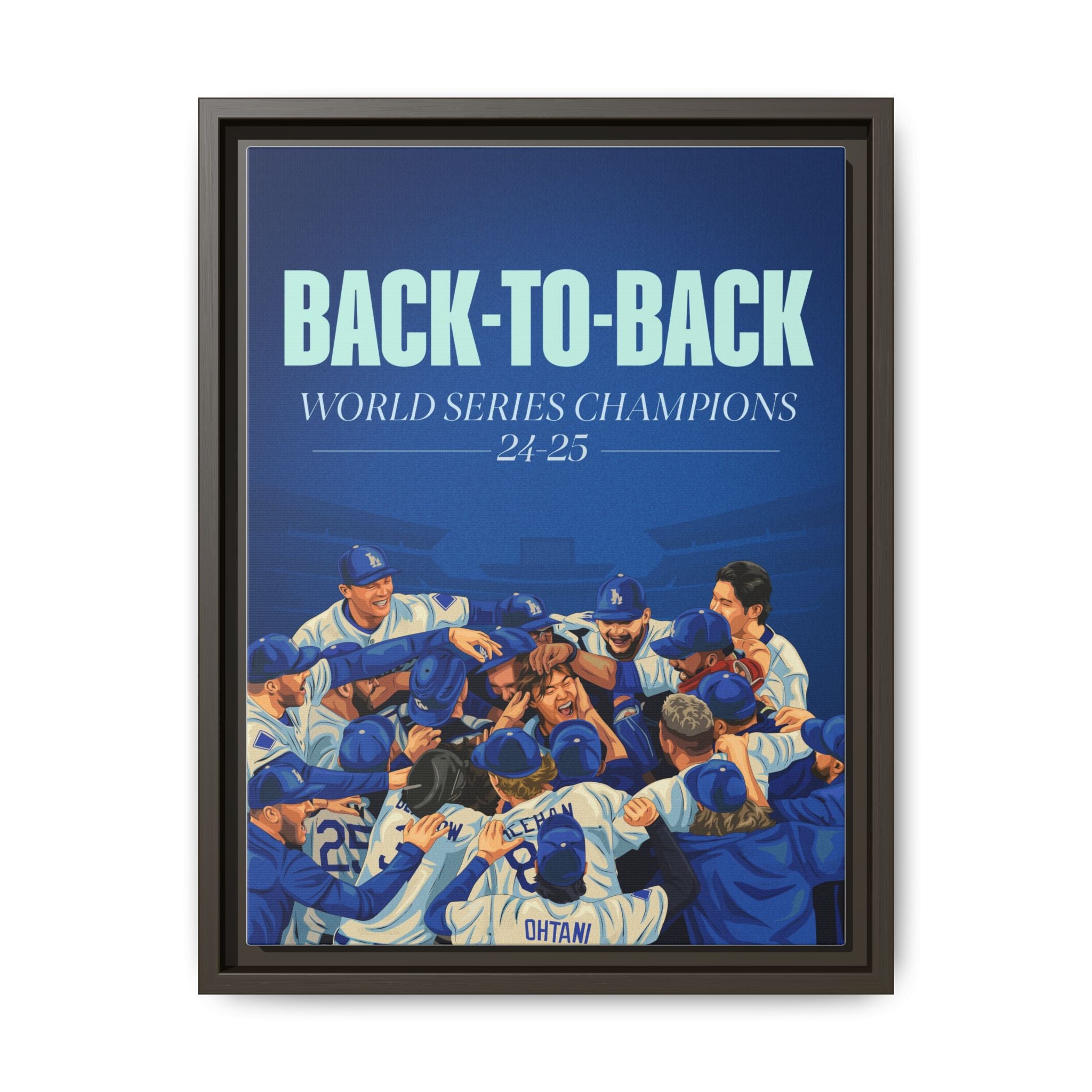 Back-to-Back World Series Champions - Arena Framed Canvas (100 available)