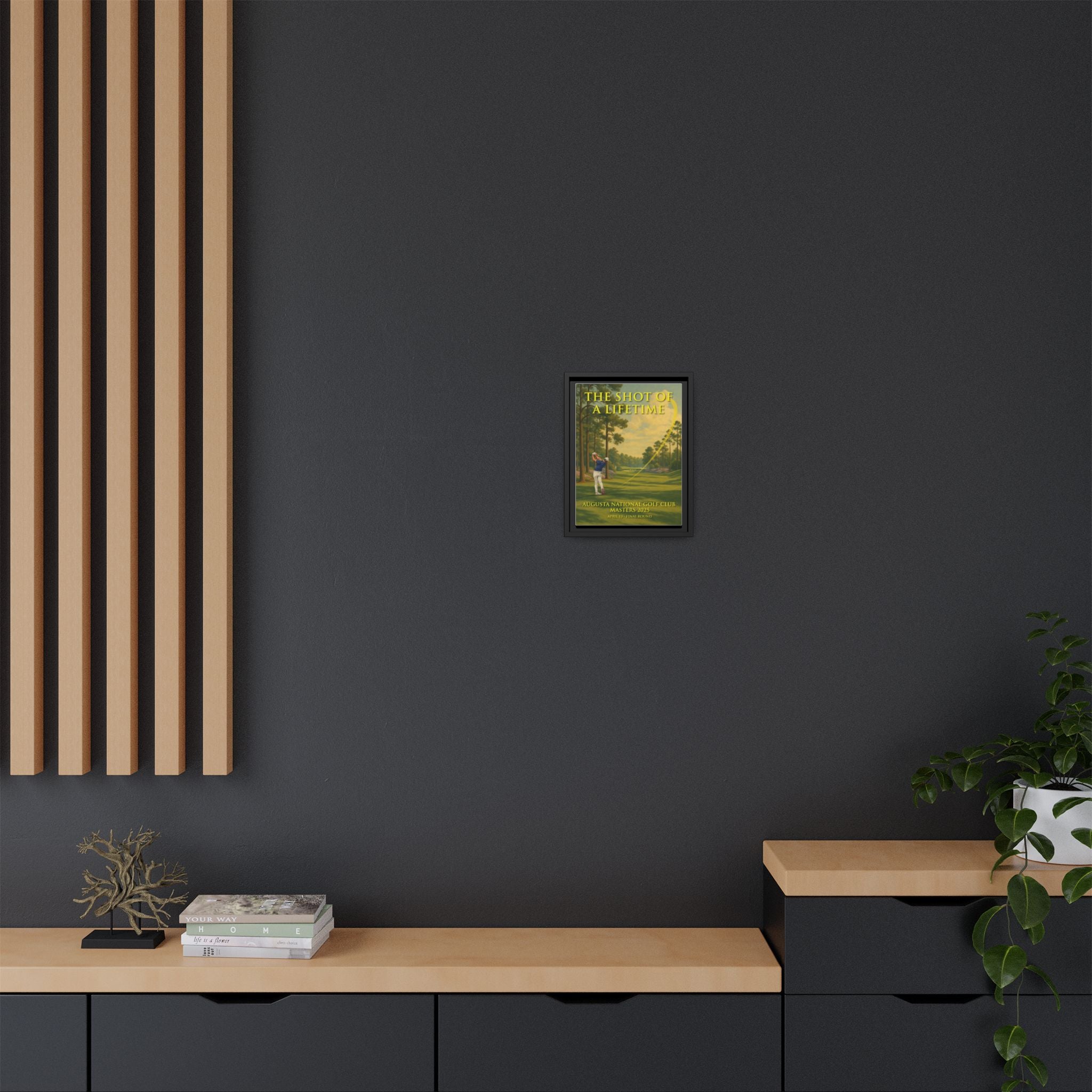 The Shot of a Lifetime - Framed Canvas