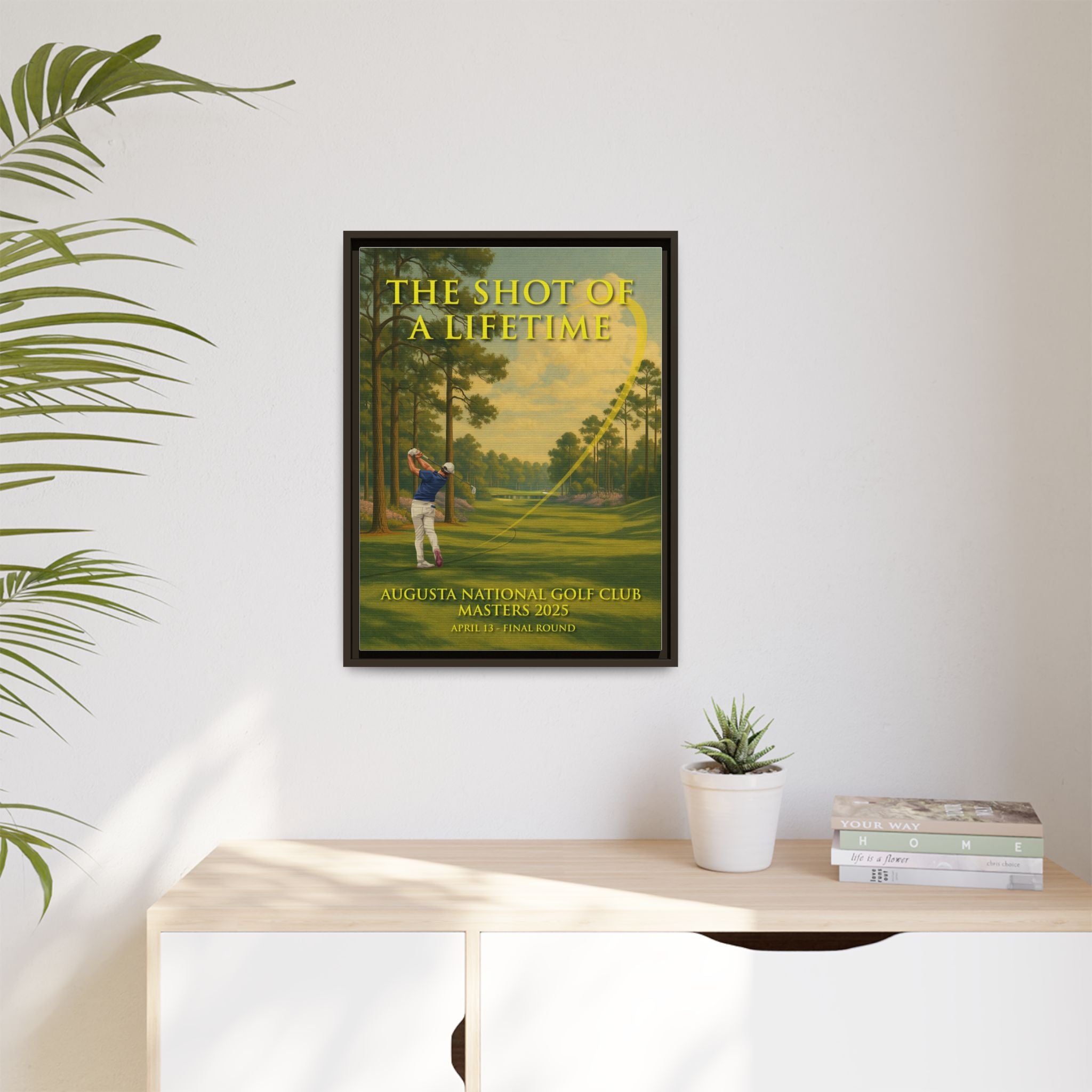 The Shot of a Lifetime - Framed Canvas