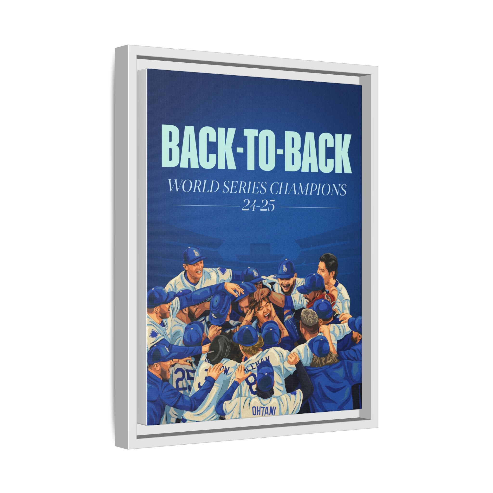Back-to-Back World Series Champions - Arena Framed Canvas (100 available)