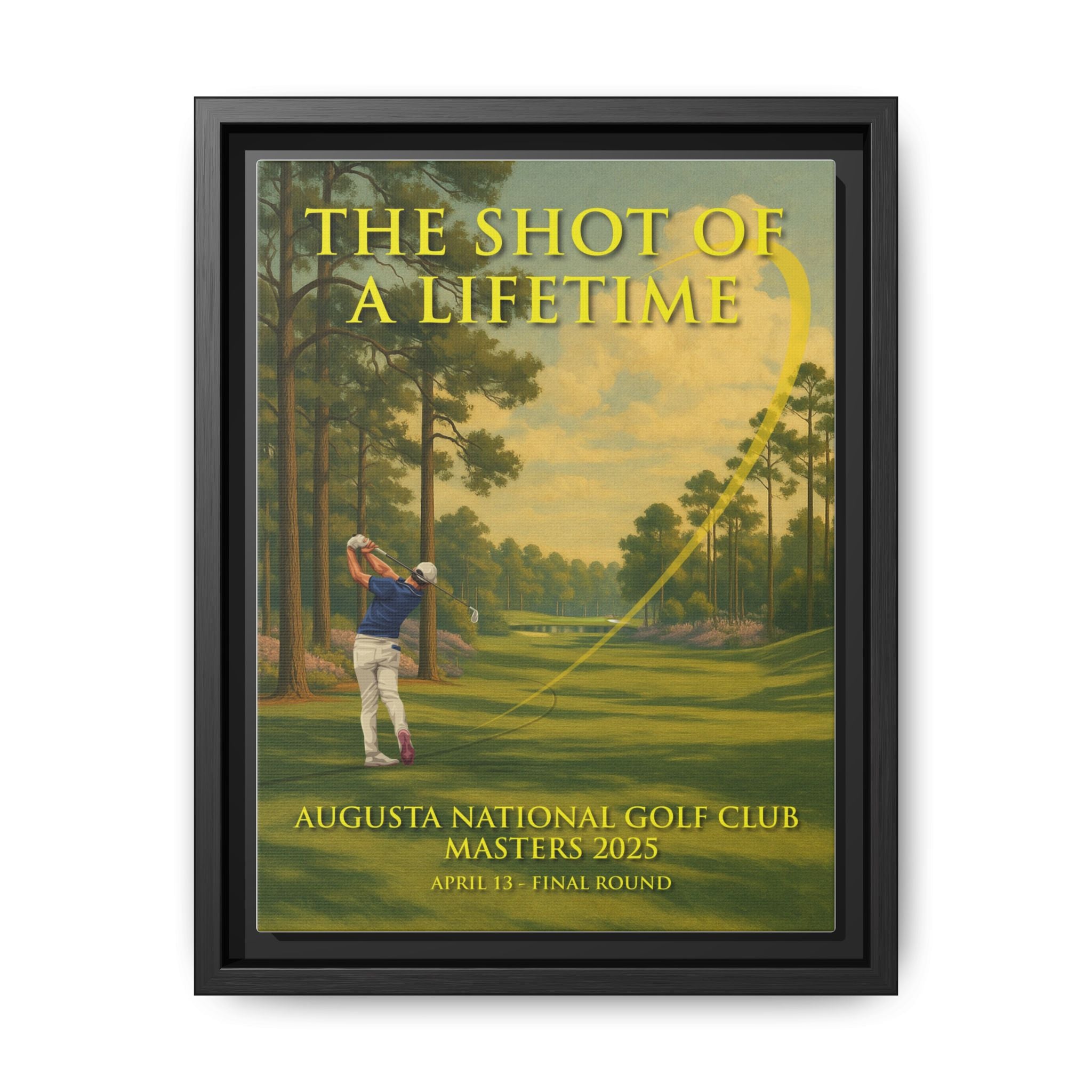 The Shot of a Lifetime - Framed Canvas