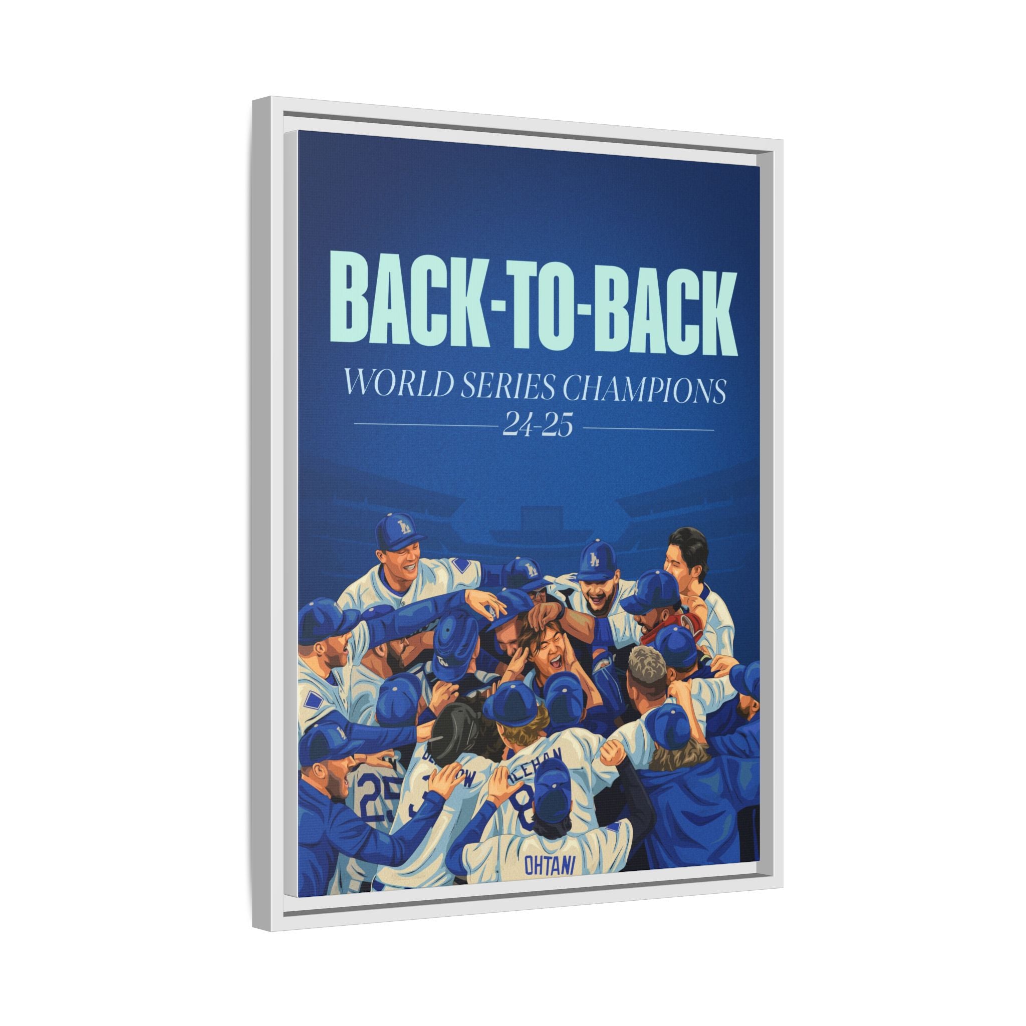 Back-to-Back World Series Champions - Arena Framed Canvas (100 available)