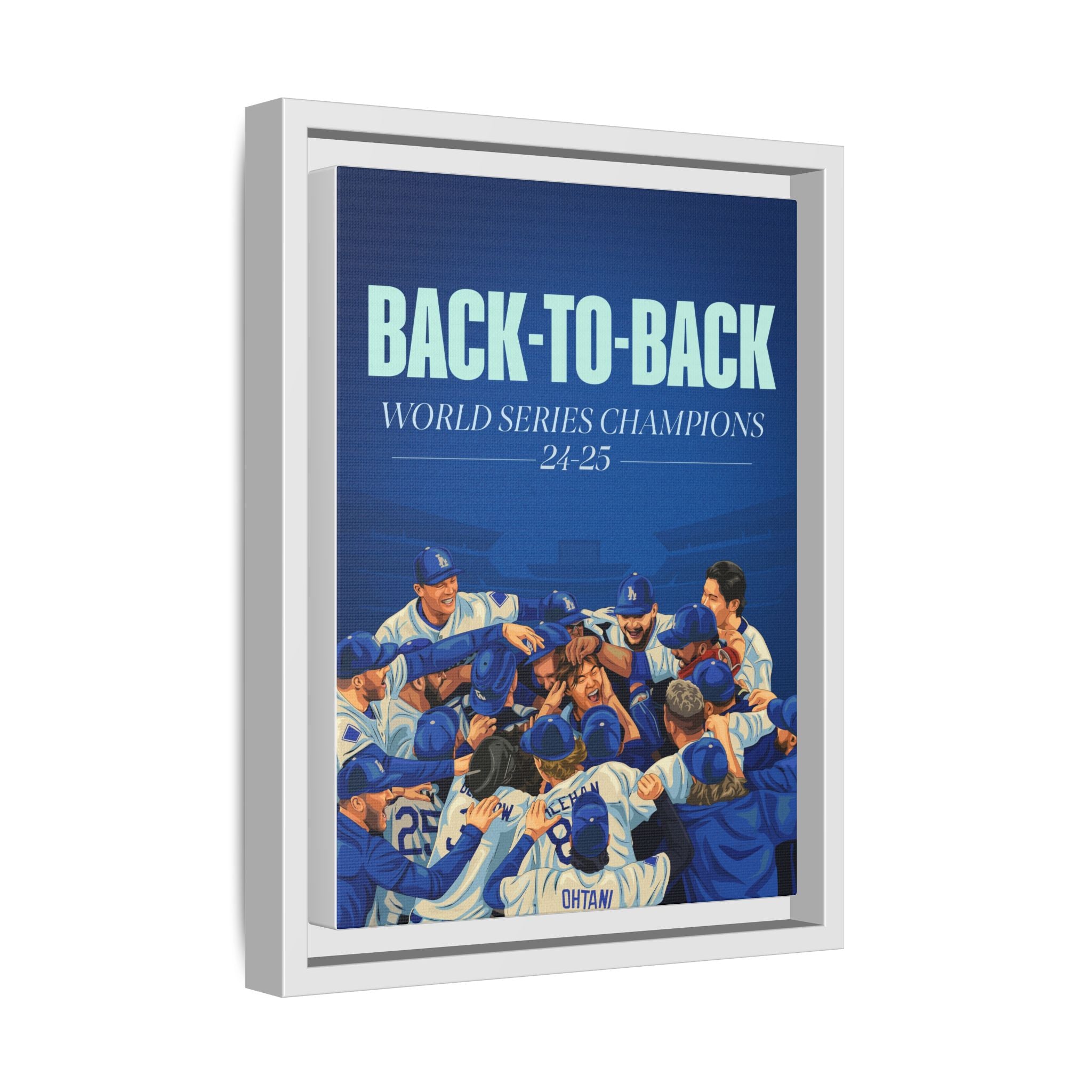 Back-to-Back World Series Champions - Arena Framed Canvas (100 available)