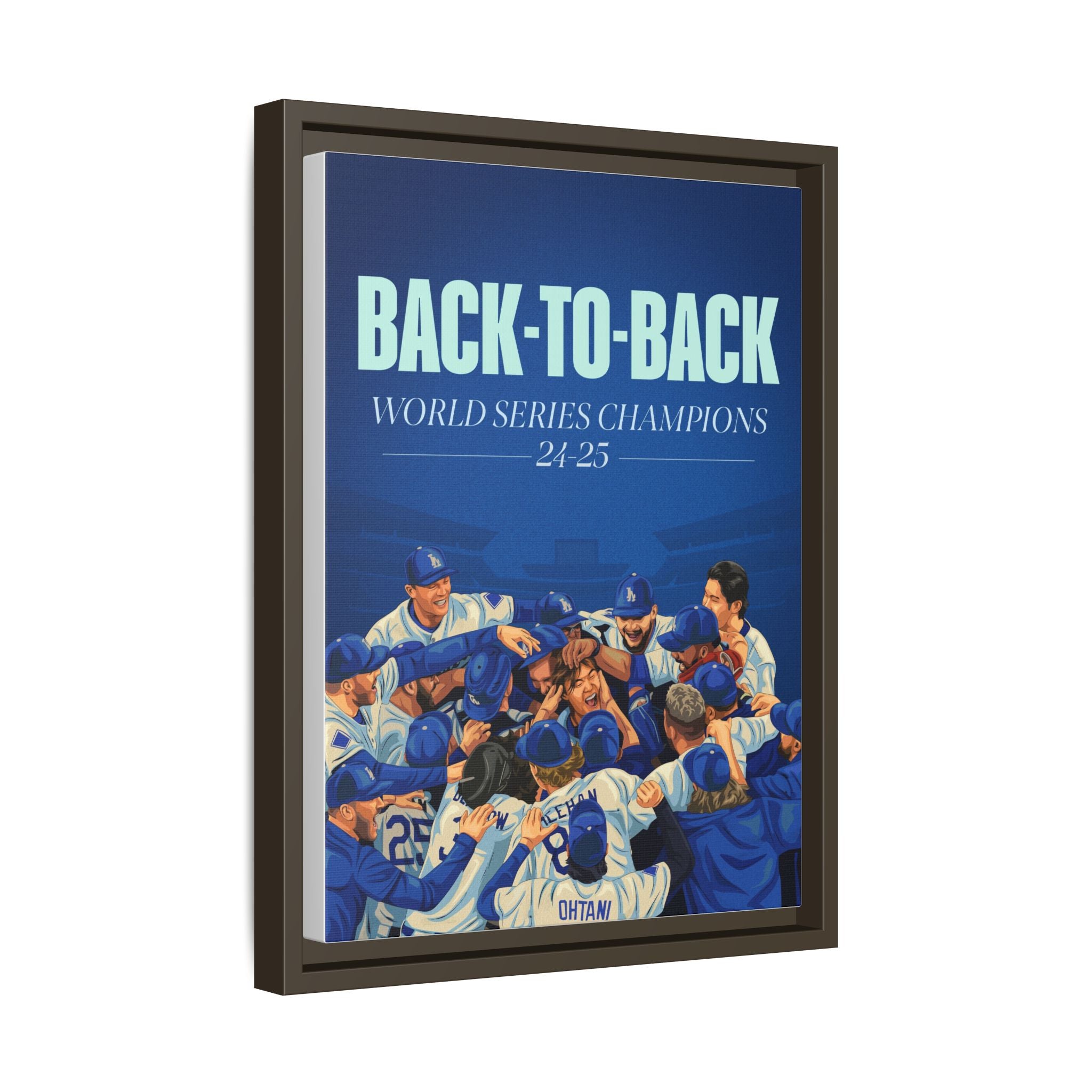 Back-to-Back World Series Champions - Arena Framed Canvas (100 available)