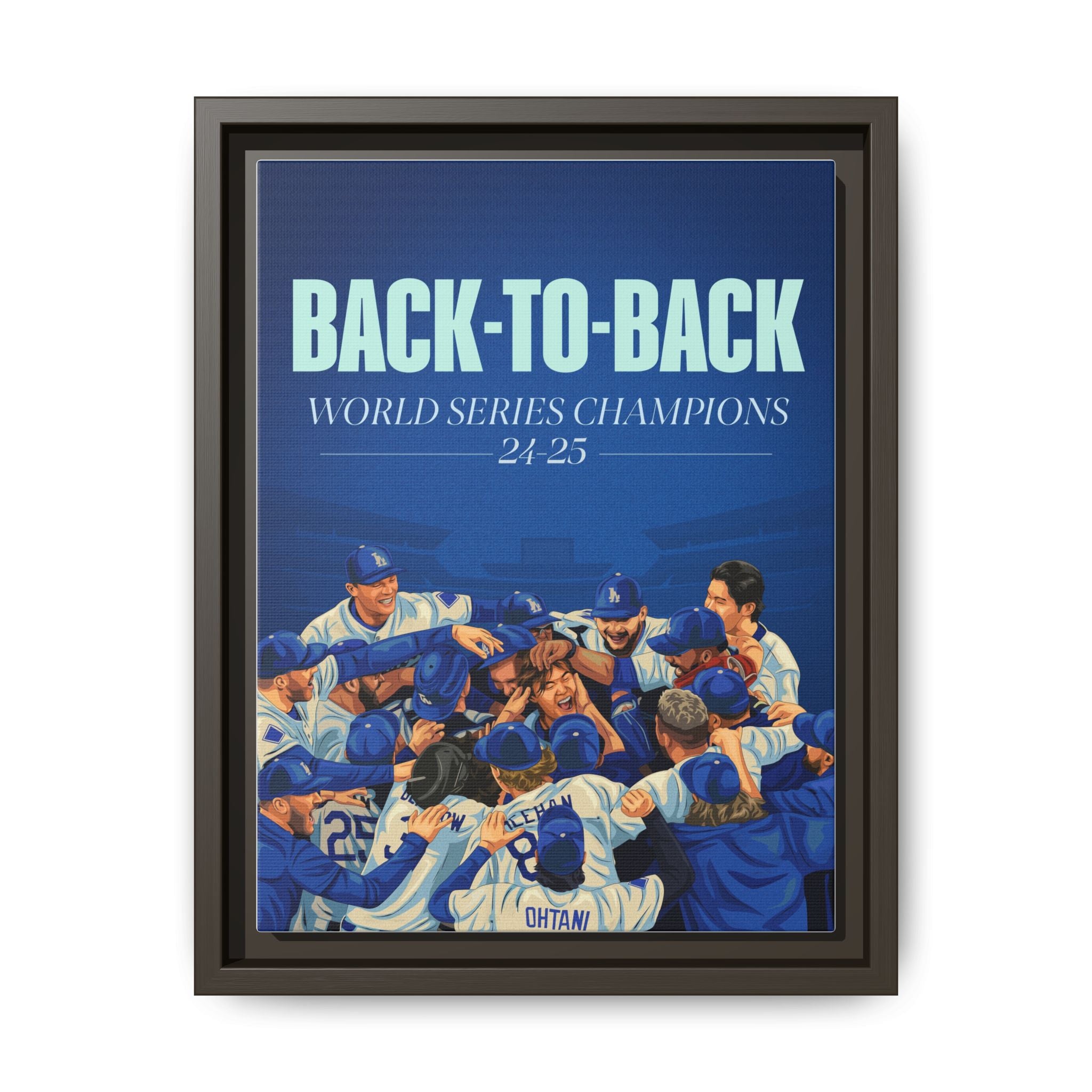 Back-to-Back World Series Champions - Arena Framed Canvas (100 available)