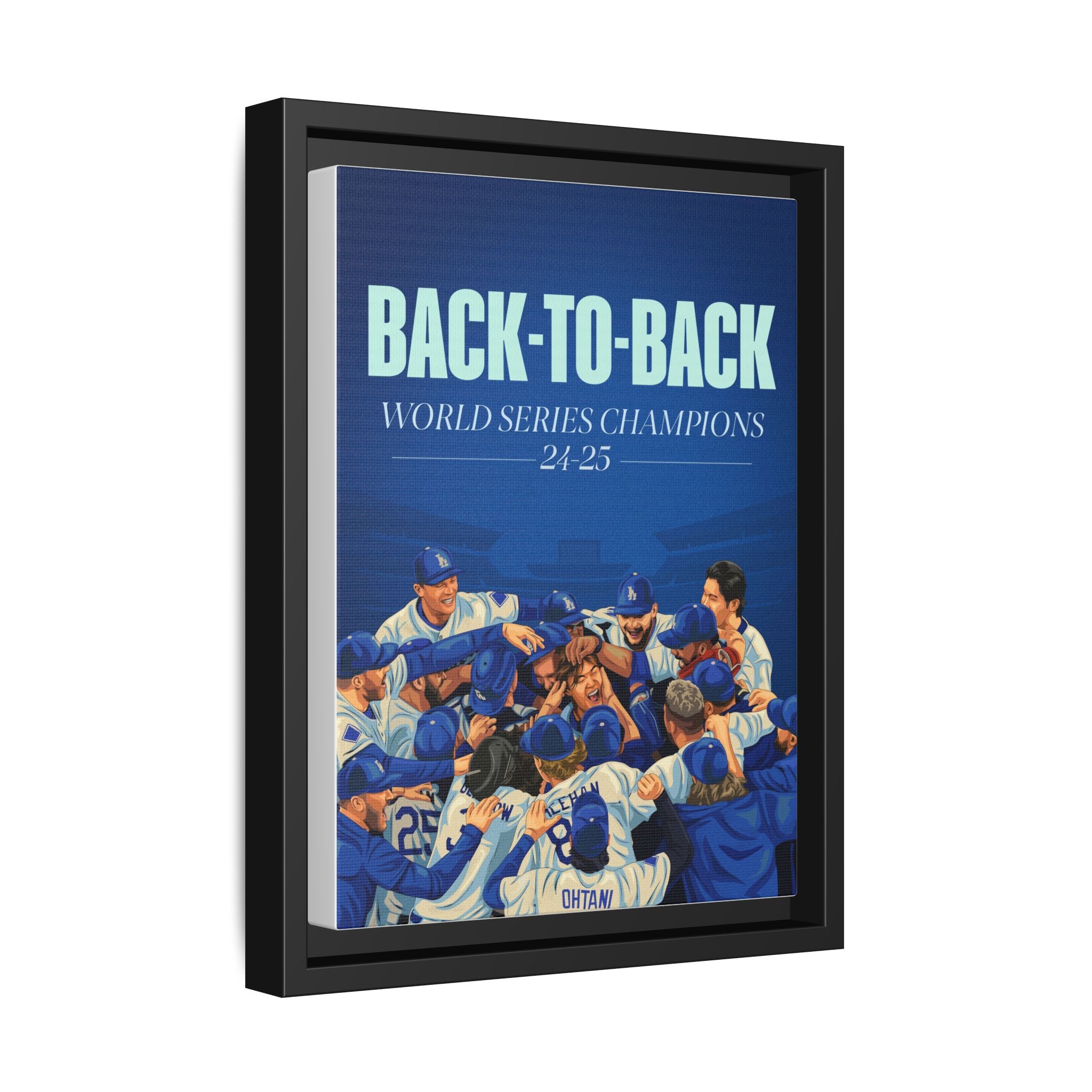 Back-to-Back World Series Champions - Arena Framed Canvas (100 available)
