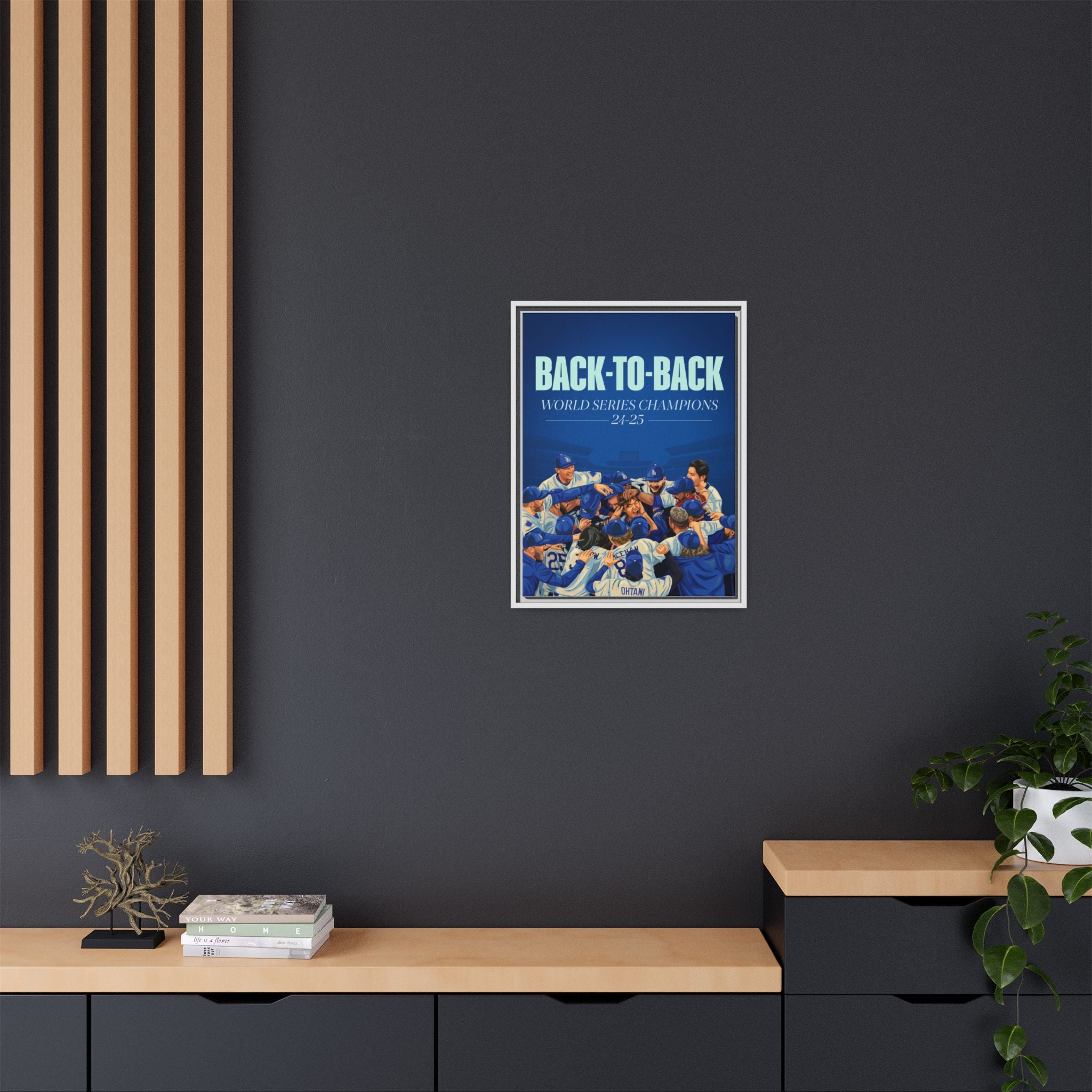 Back-to-Back World Series Champions - Arena Framed Canvas (100 available)