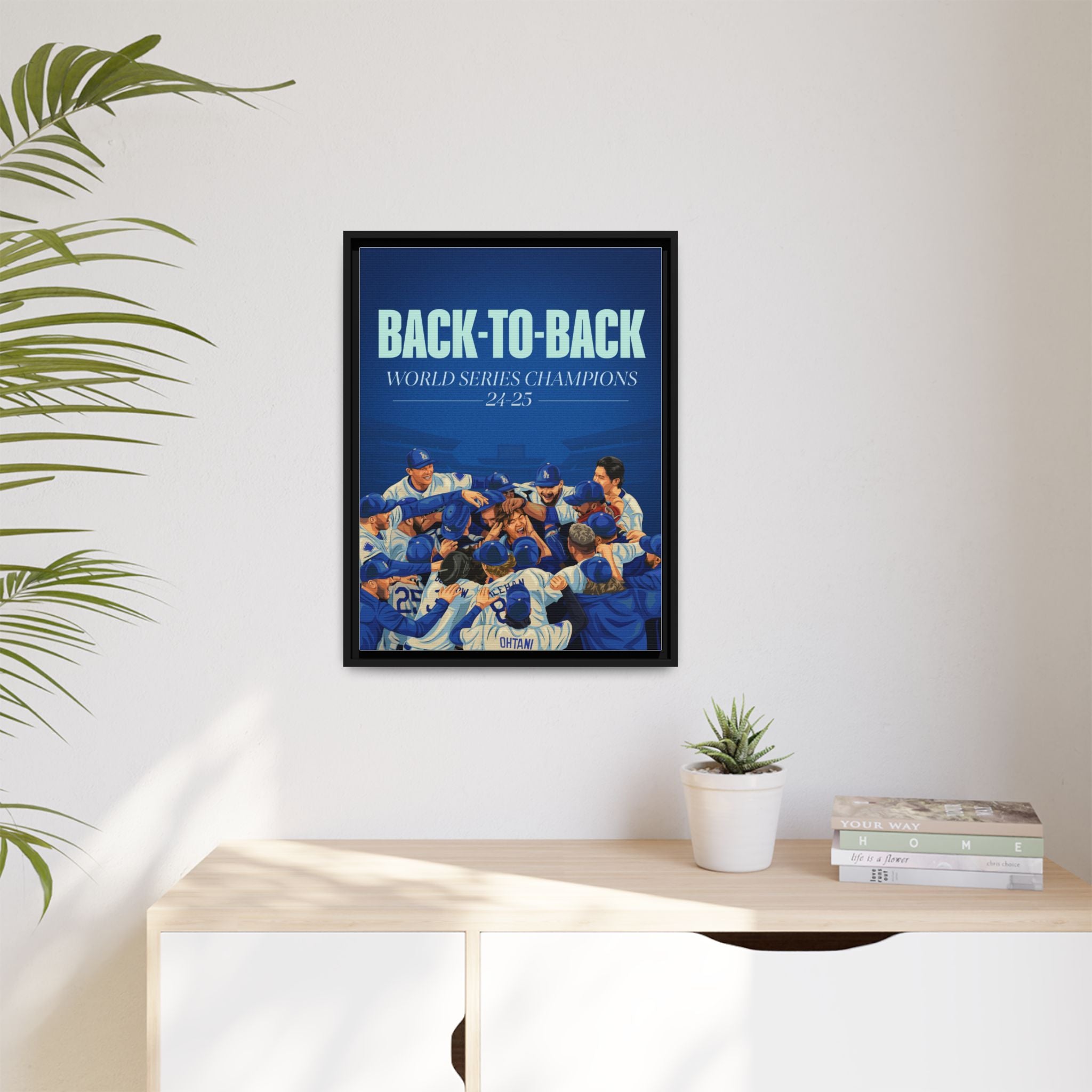 Back-to-Back World Series Champions - Arena Framed Canvas (100 available)