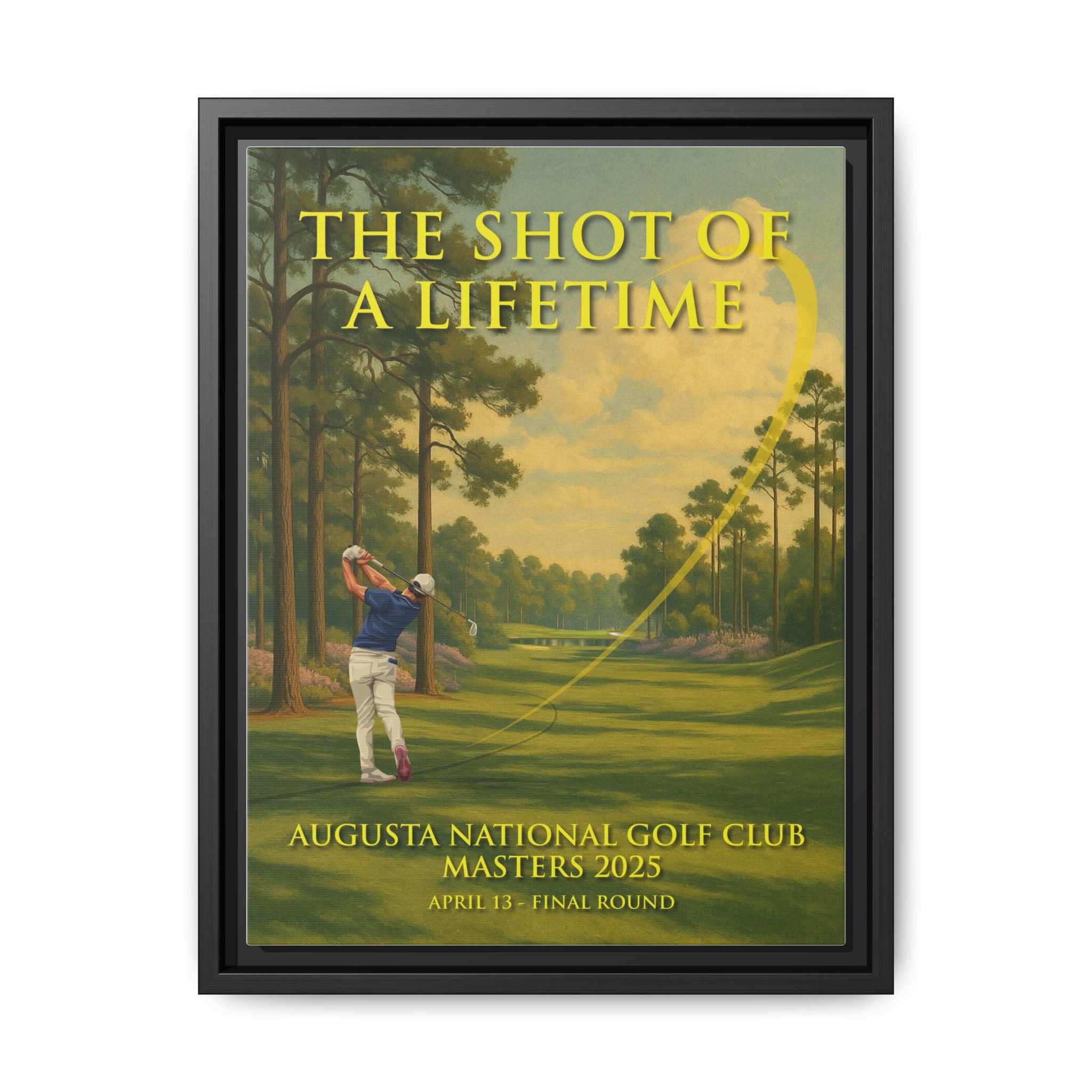 The Shot of a Lifetime - Framed Canvas
