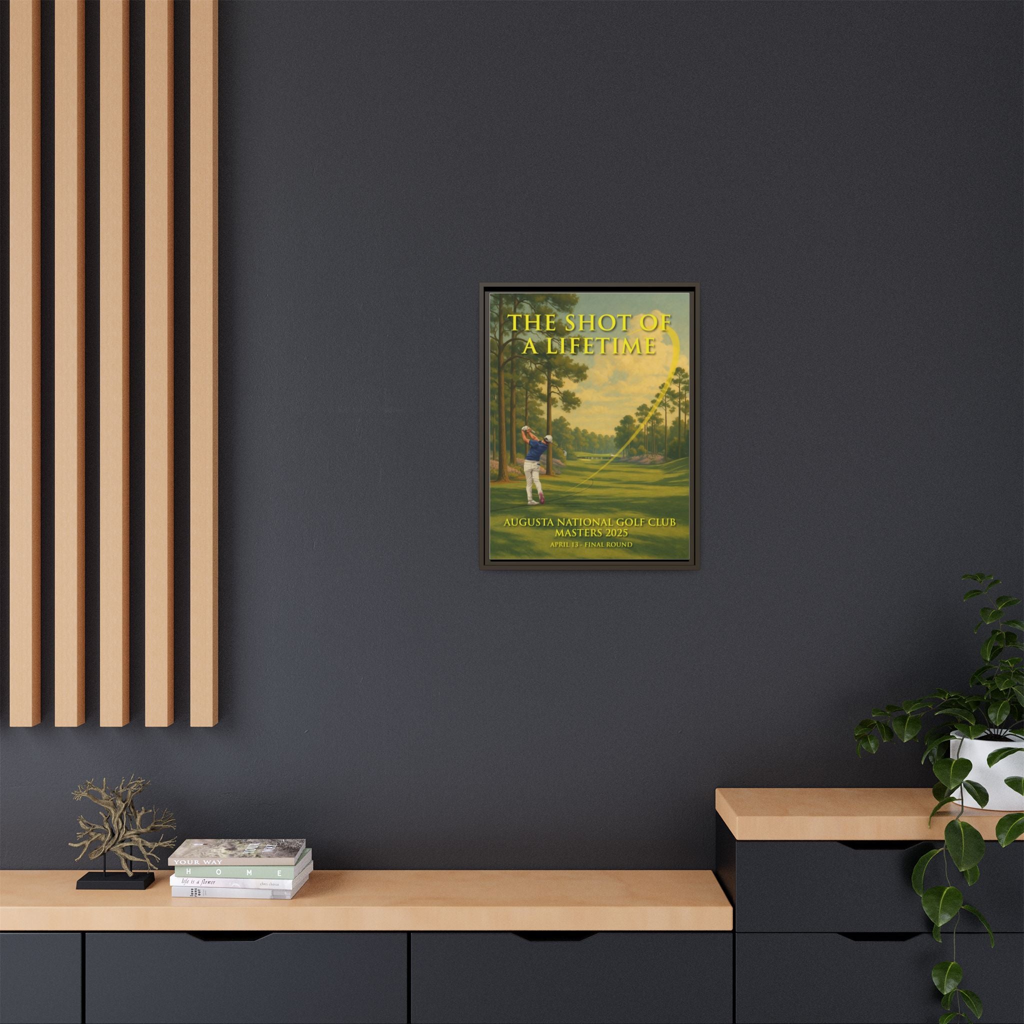 The Shot of a Lifetime - Framed Canvas