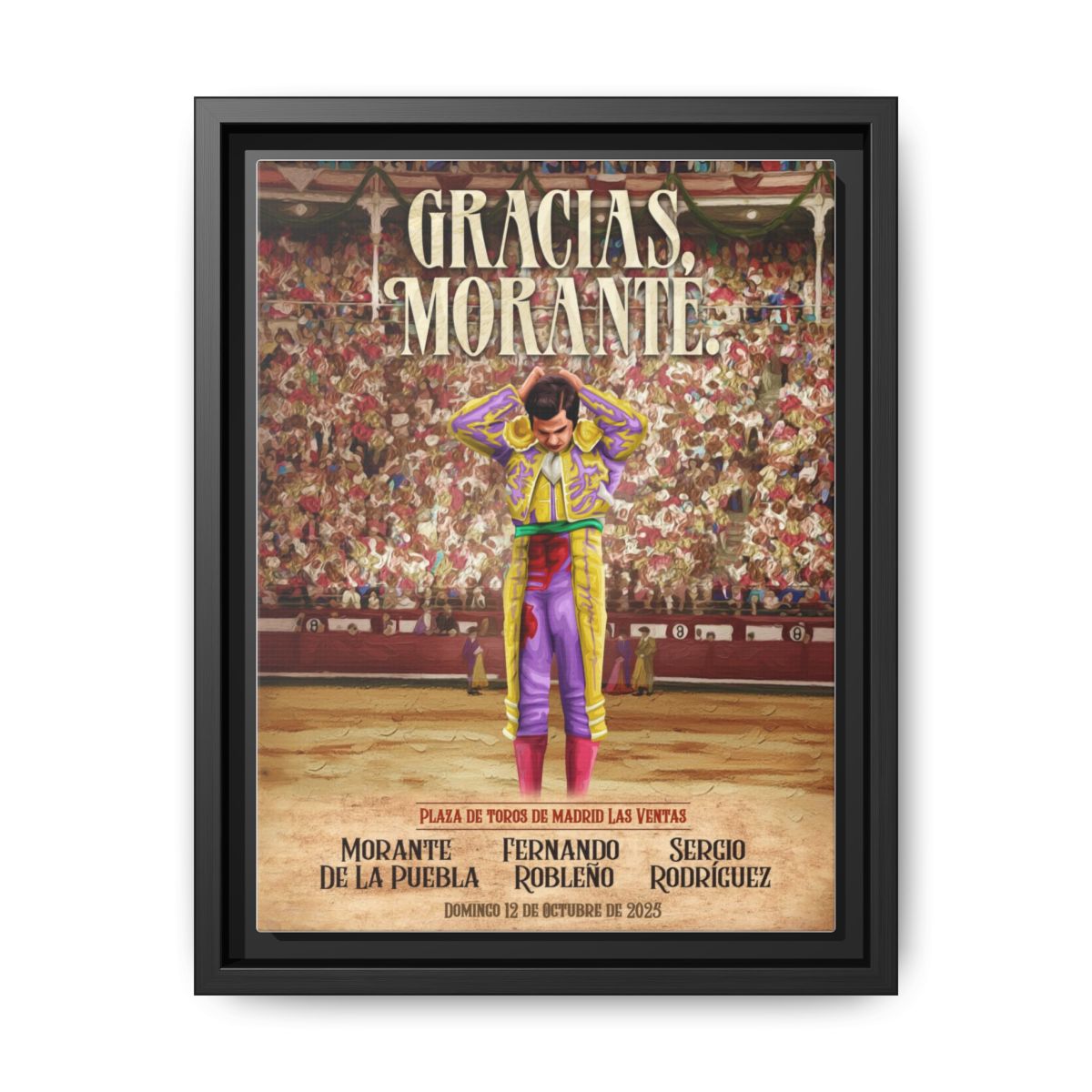 Gracias, Morante - Canvas con Marco (Envíos a España y México)