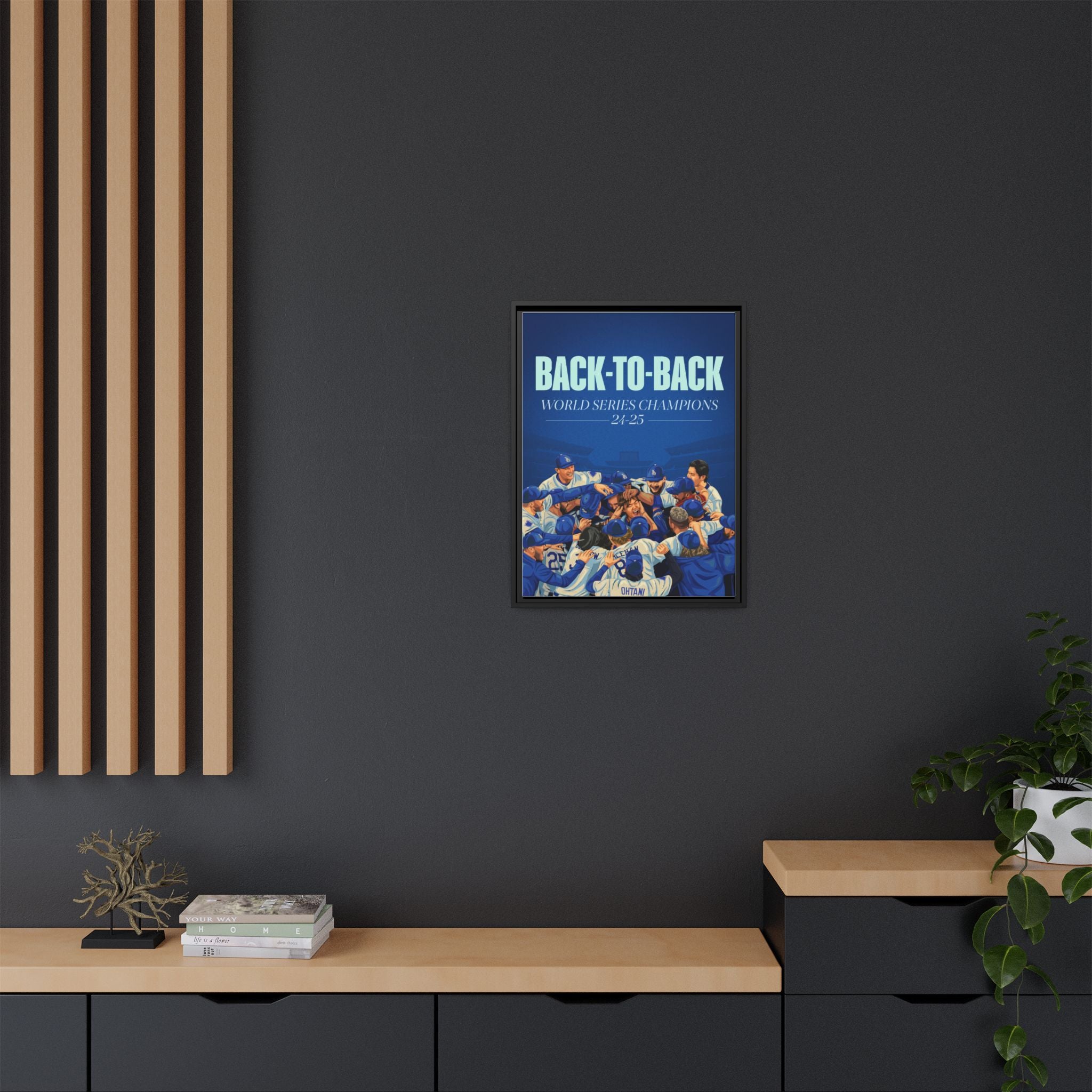 Back-to-Back World Series Champions - Arena Framed Canvas (100 available)