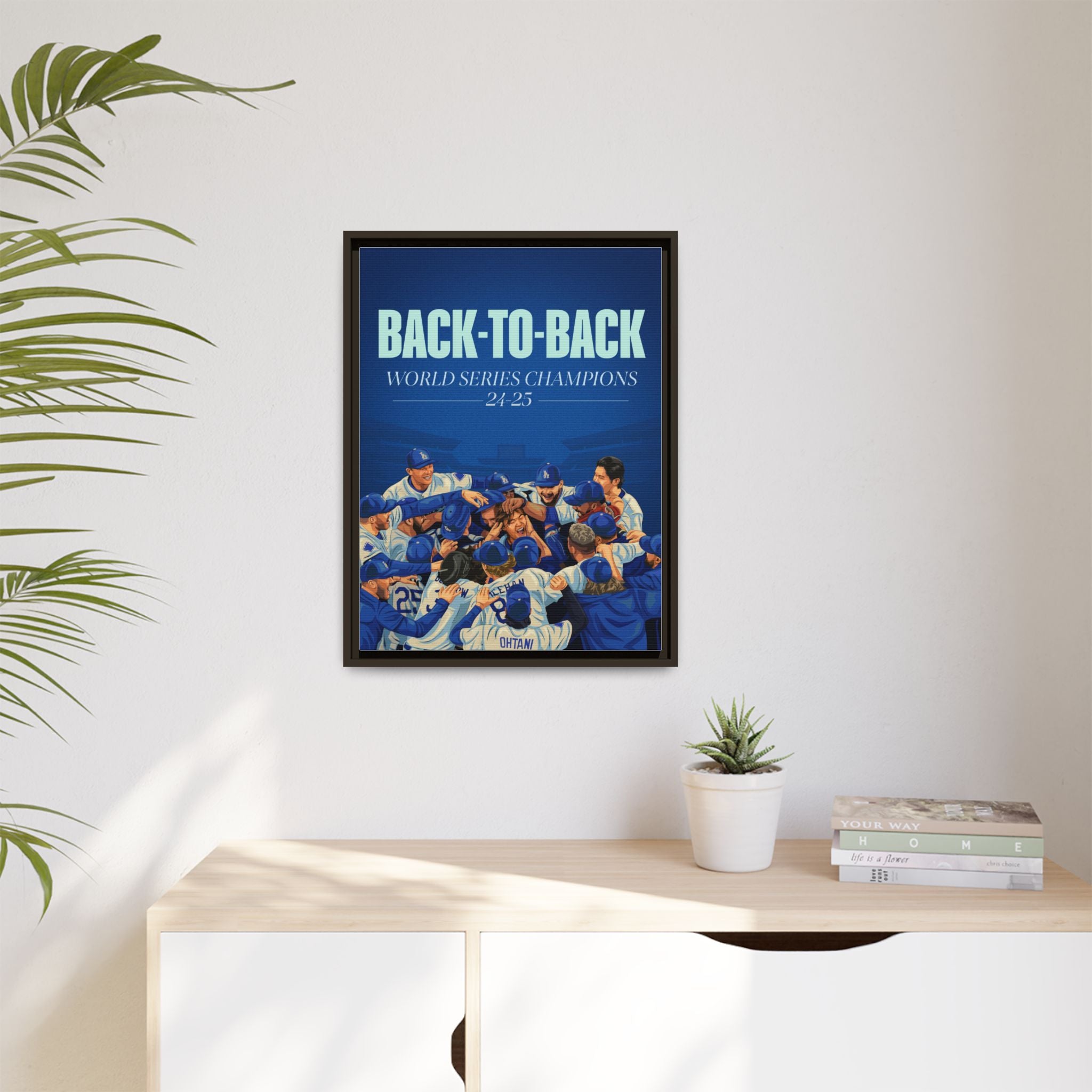 Back-to-Back World Series Champions - Arena Framed Canvas (100 available)