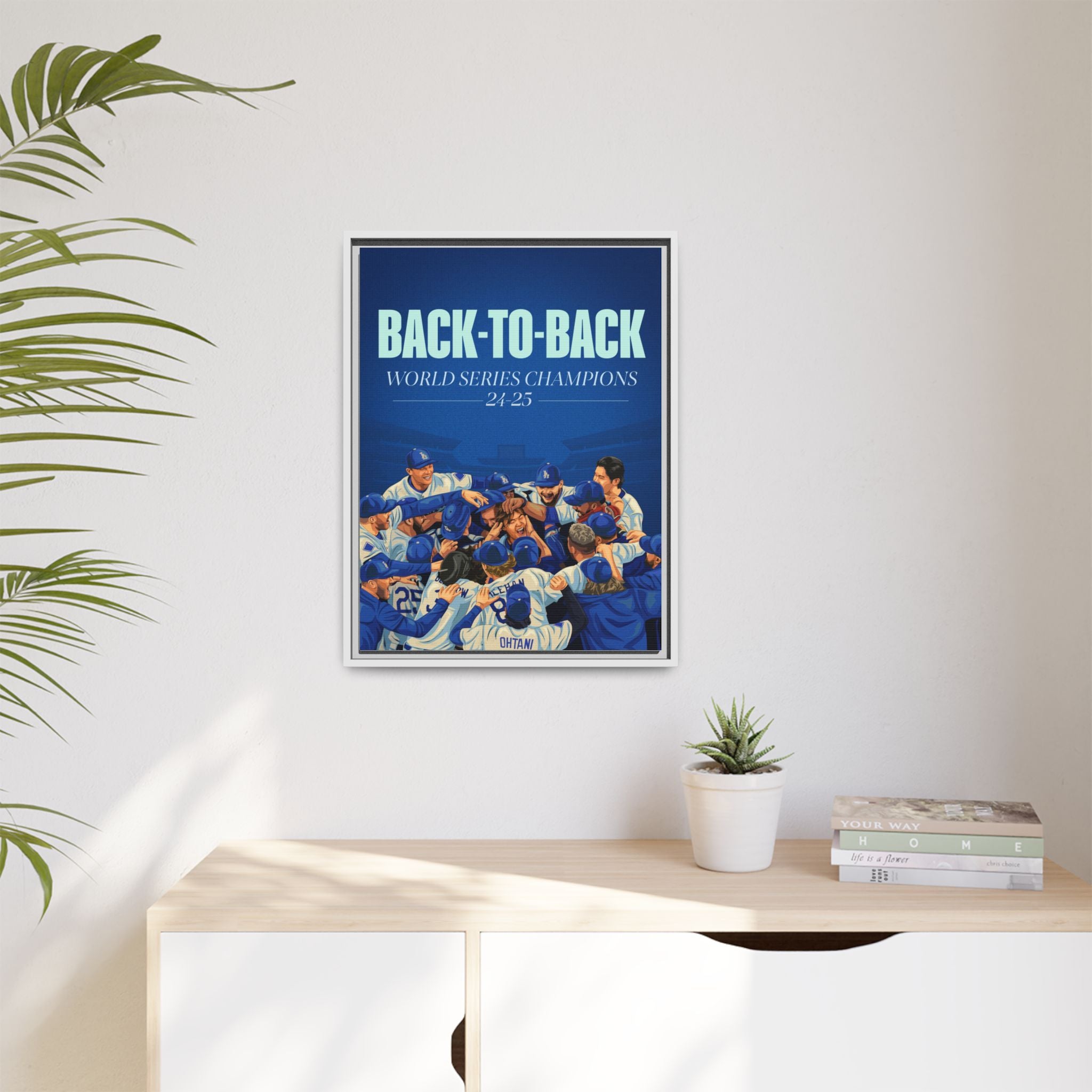 Back-to-Back World Series Champions - Arena Framed Canvas (100 available)