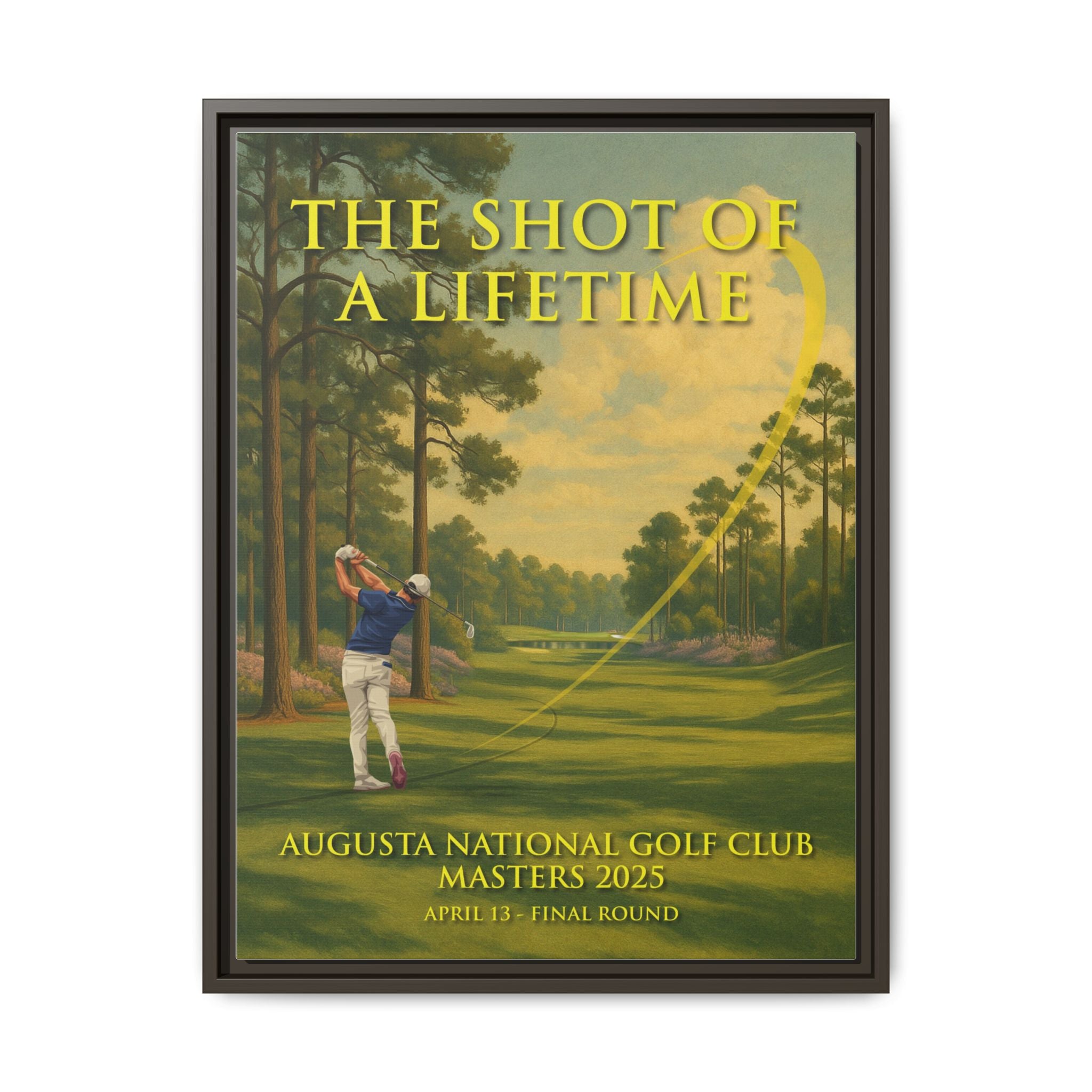 The Shot of a Lifetime - Framed Canvas