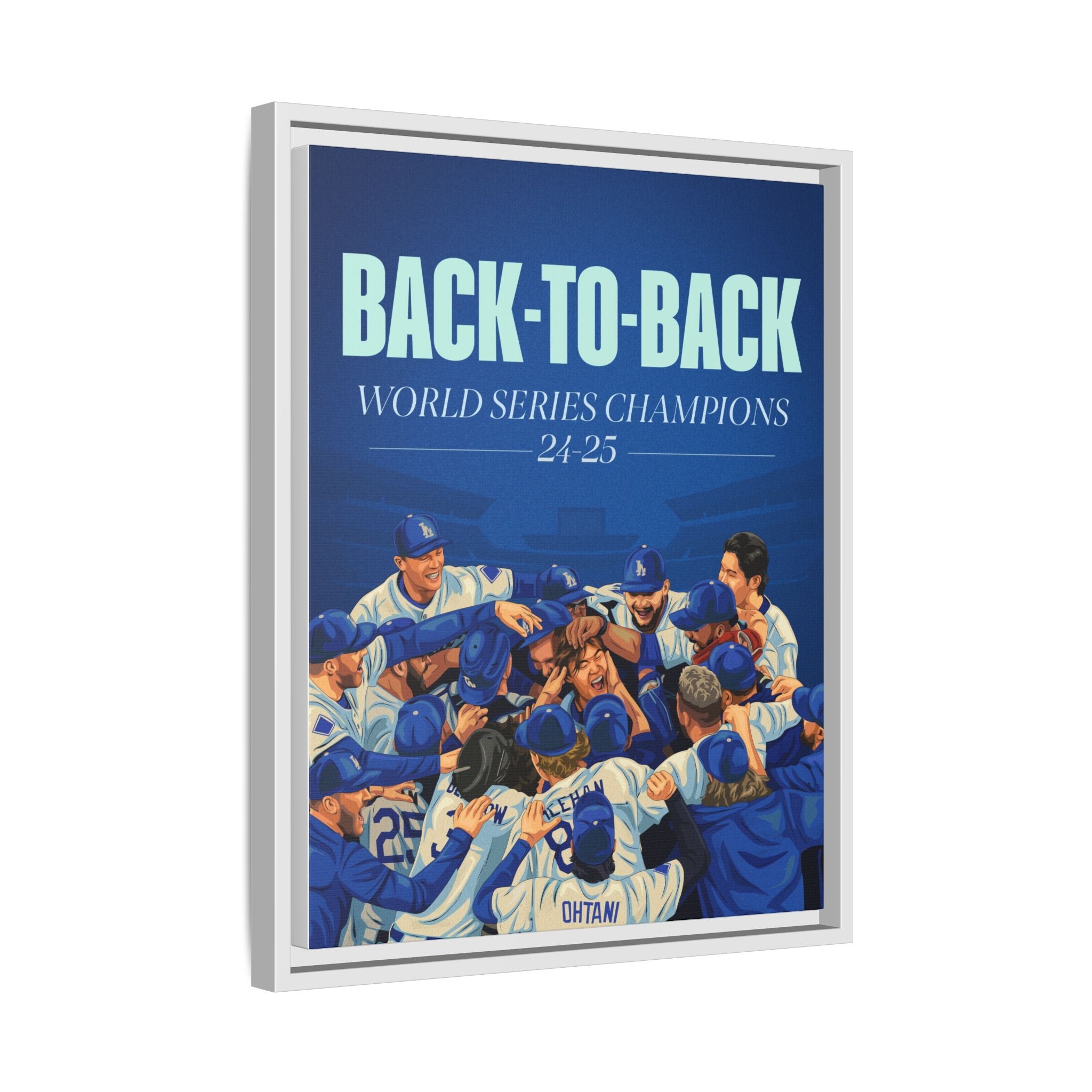 Back-to-Back World Series Champions - Arena Framed Canvas (100 available)
