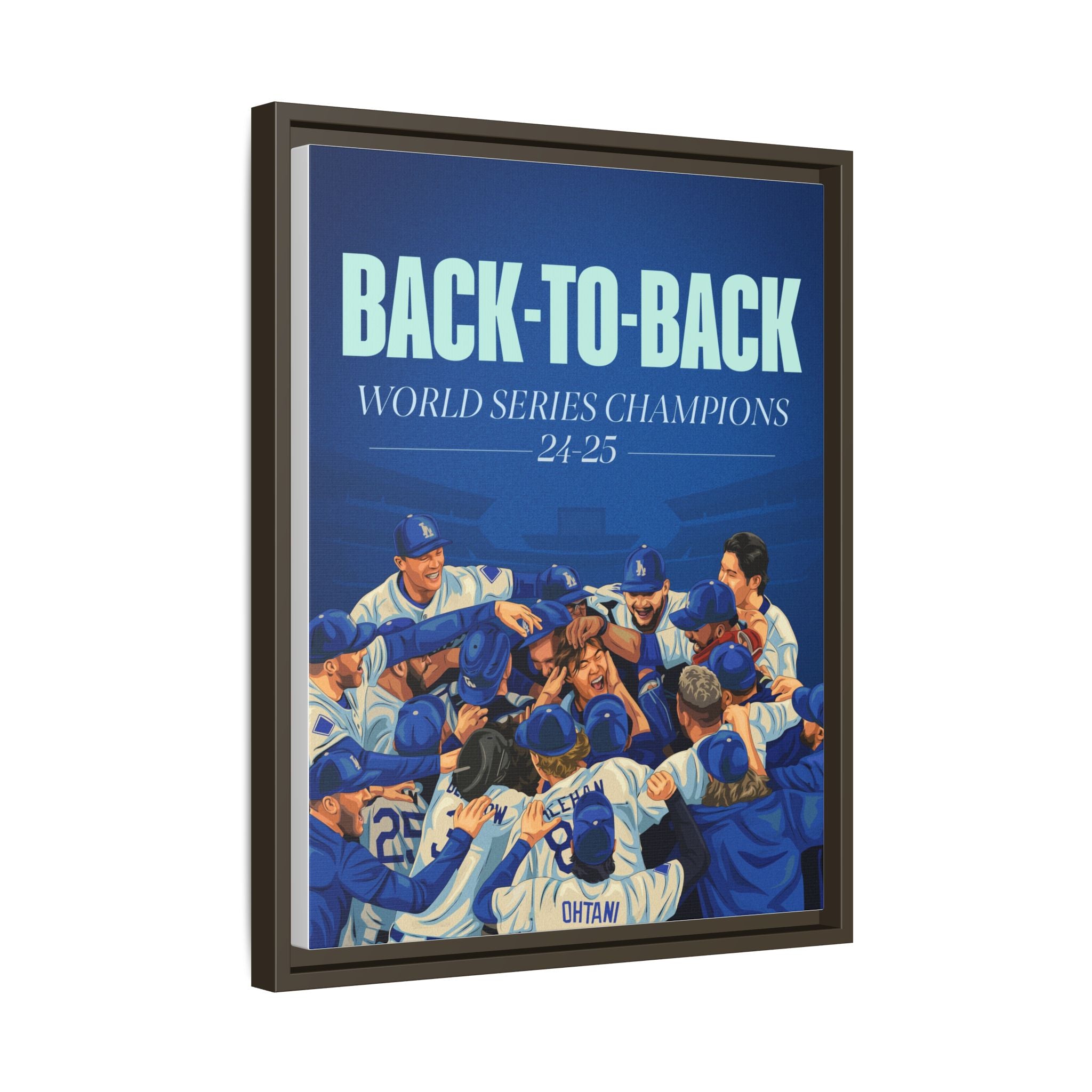 Back-to-Back World Series Champions - Arena Framed Canvas (100 available)