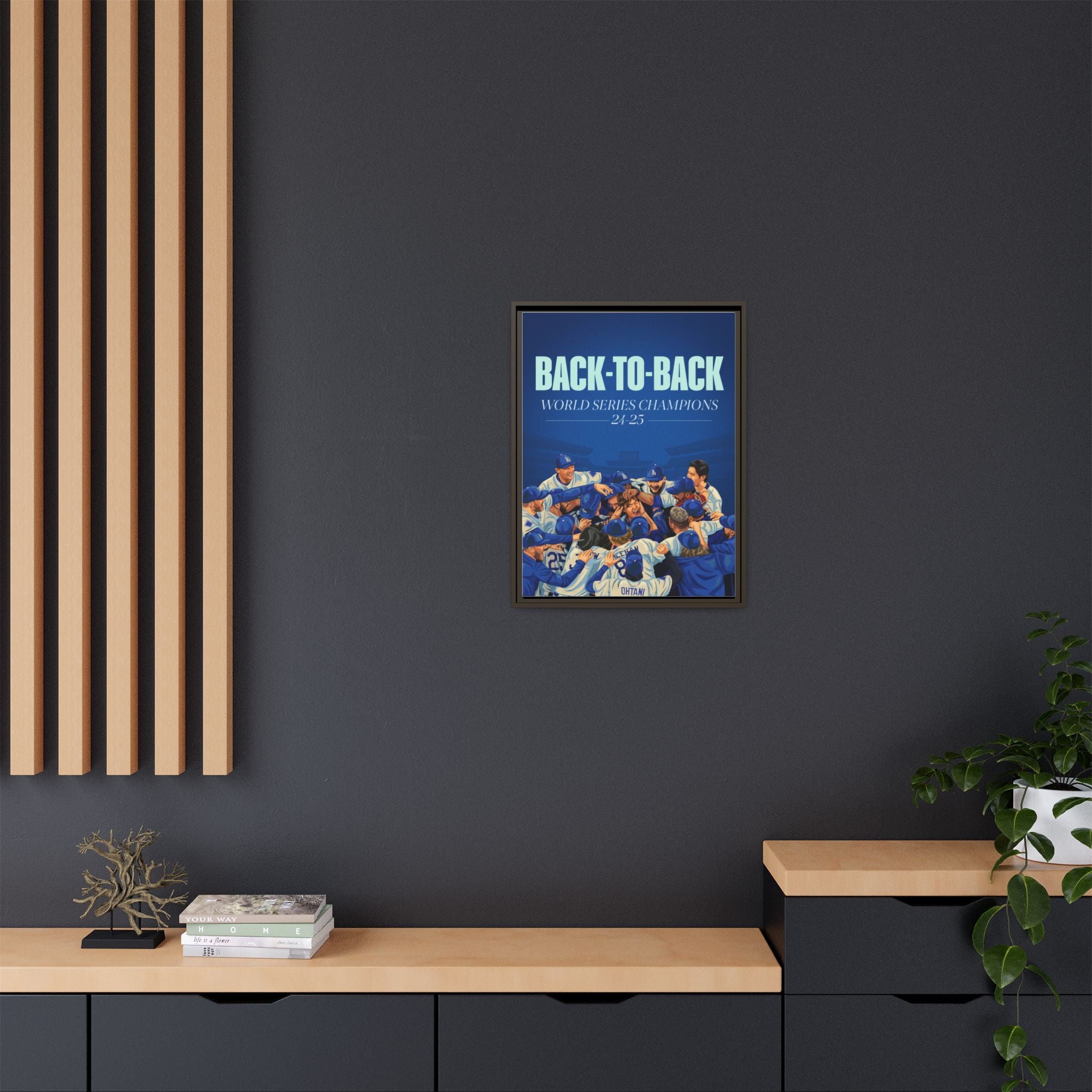 Back-to-Back World Series Champions - Arena Framed Canvas (100 available)
