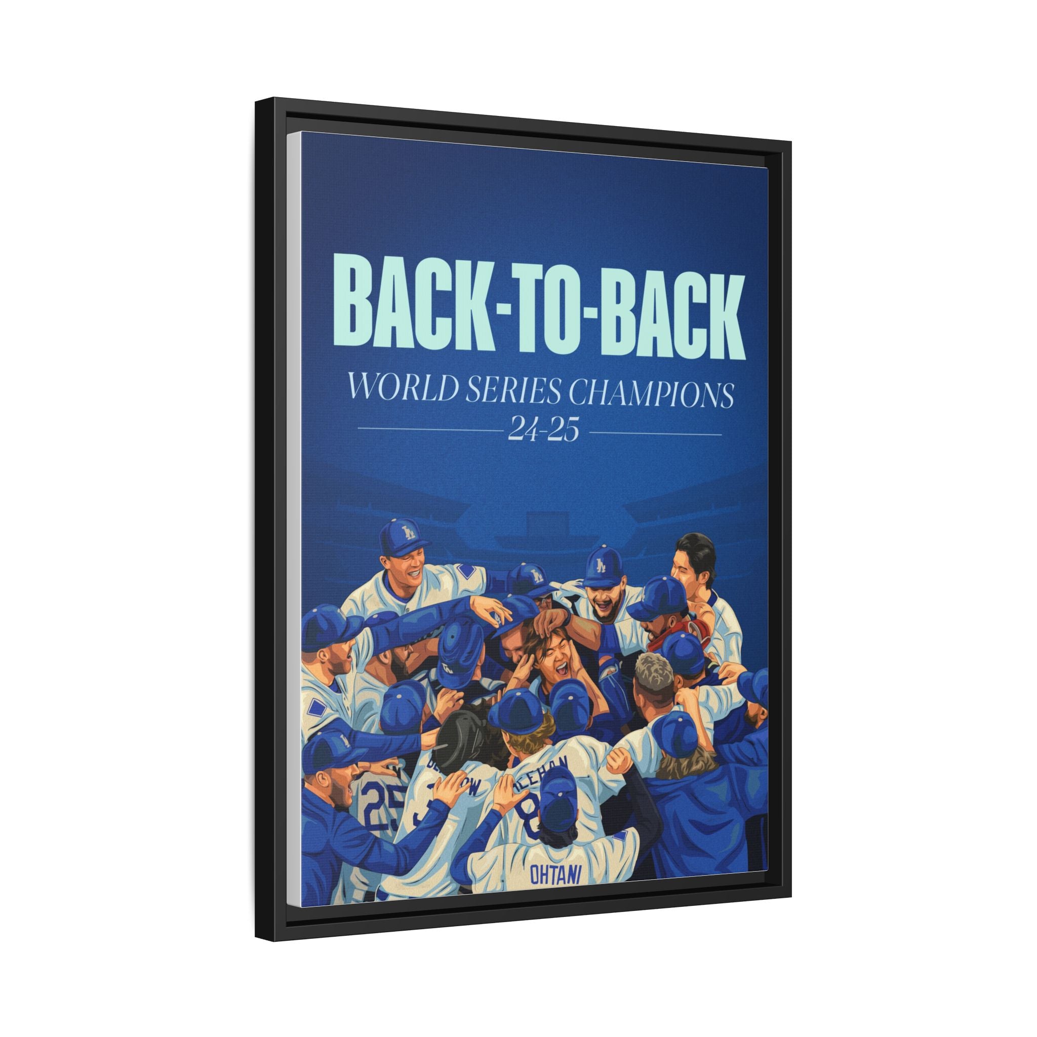 Back-to-Back World Series Champions - Arena Framed Canvas (100 available)
