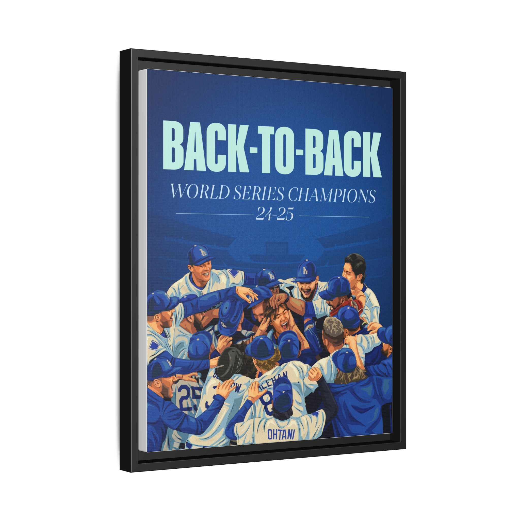 Back-to-Back World Series Champions - Arena Framed Canvas (100 available)
