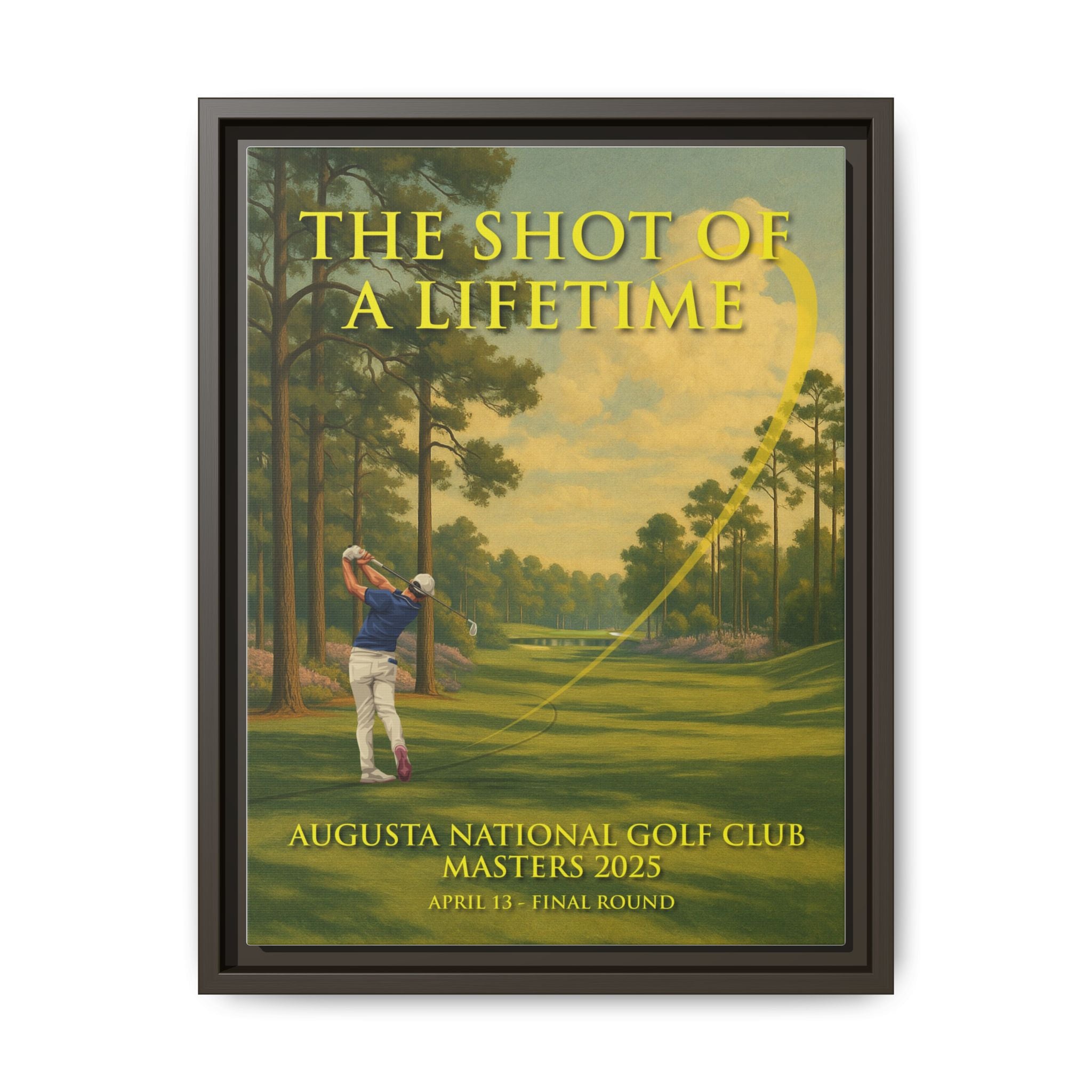 The Shot of a Lifetime - Framed Canvas
