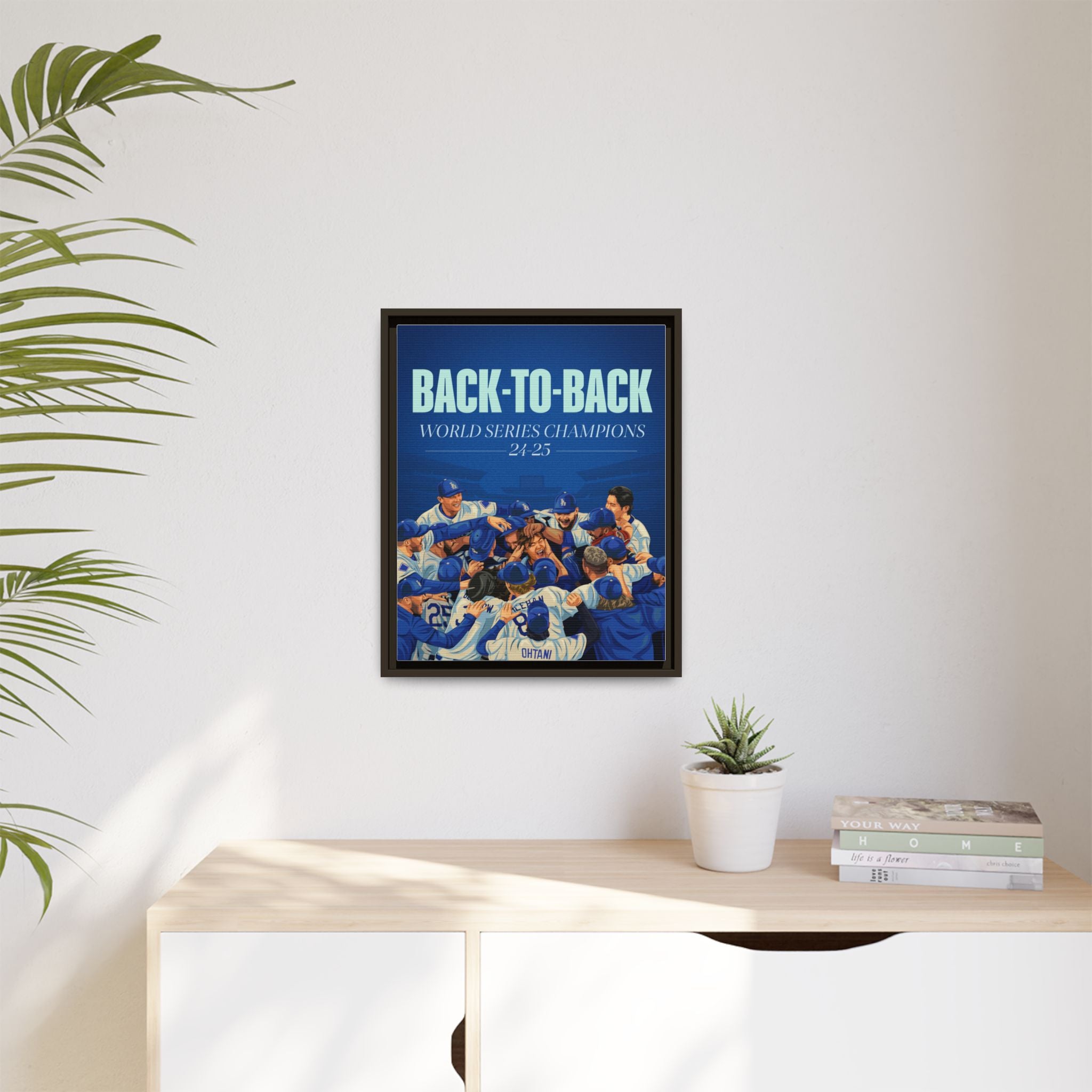 Back-to-Back World Series Champions - Arena Framed Canvas (100 available)
