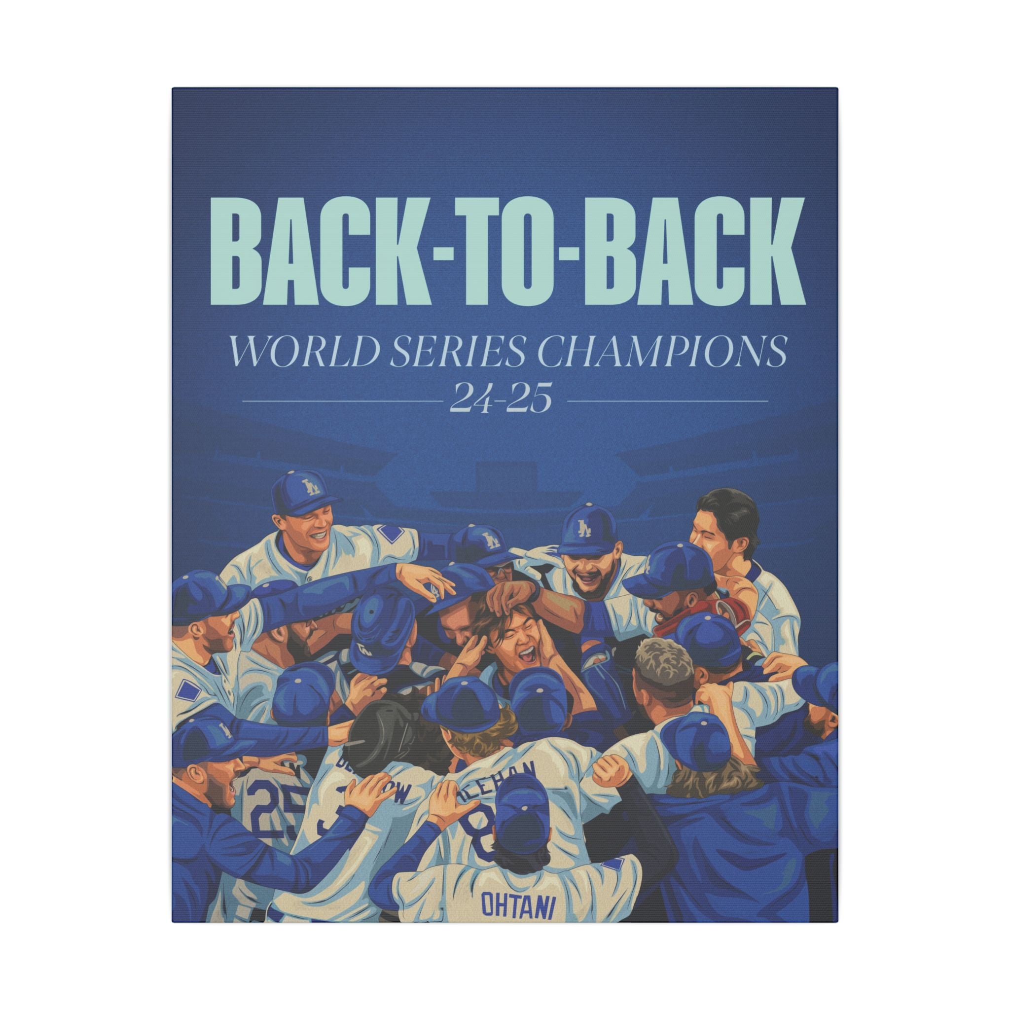 Back-to-Back World Series Champions - Arena Canvas Print