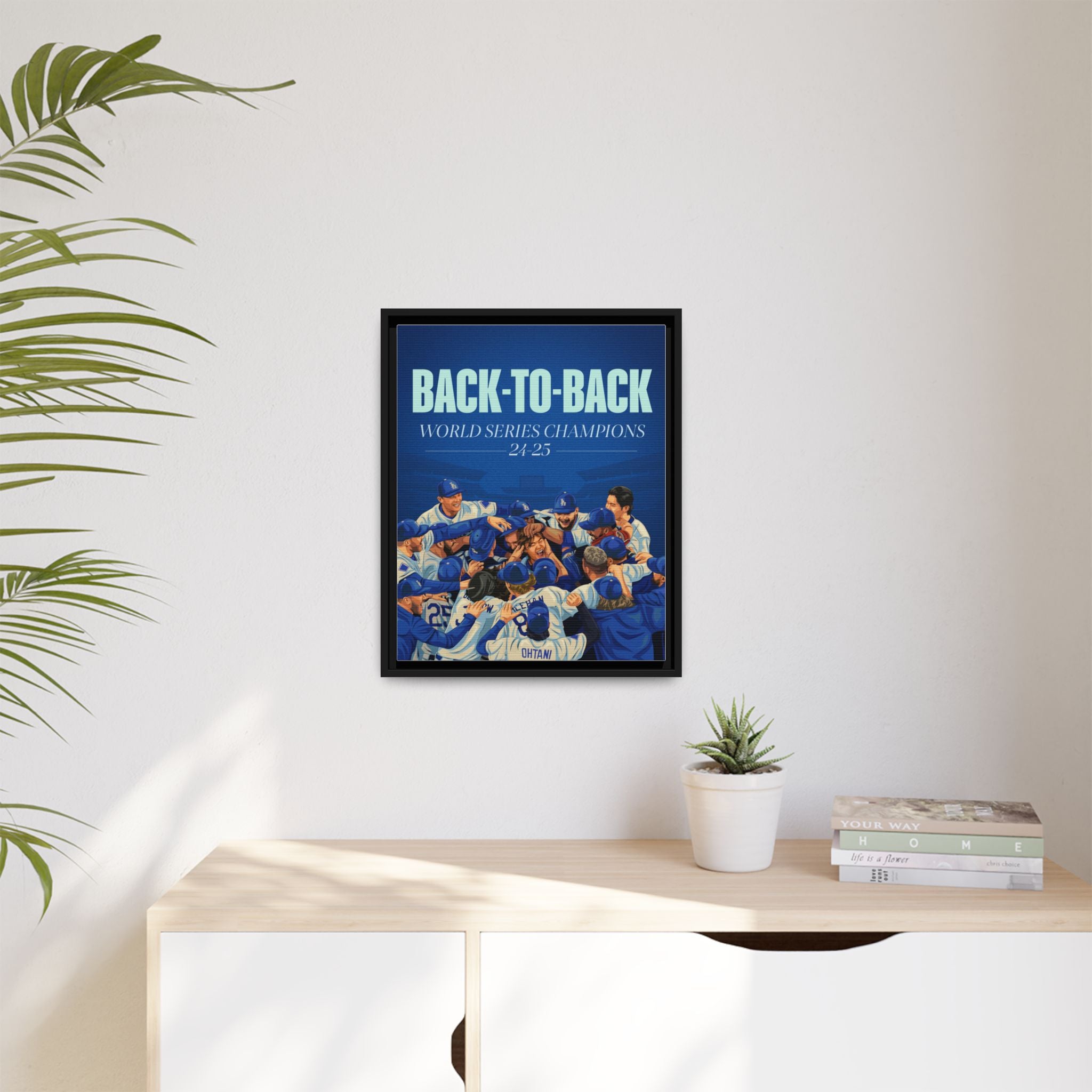 Back-to-Back World Series Champions - Arena Framed Canvas (100 available)