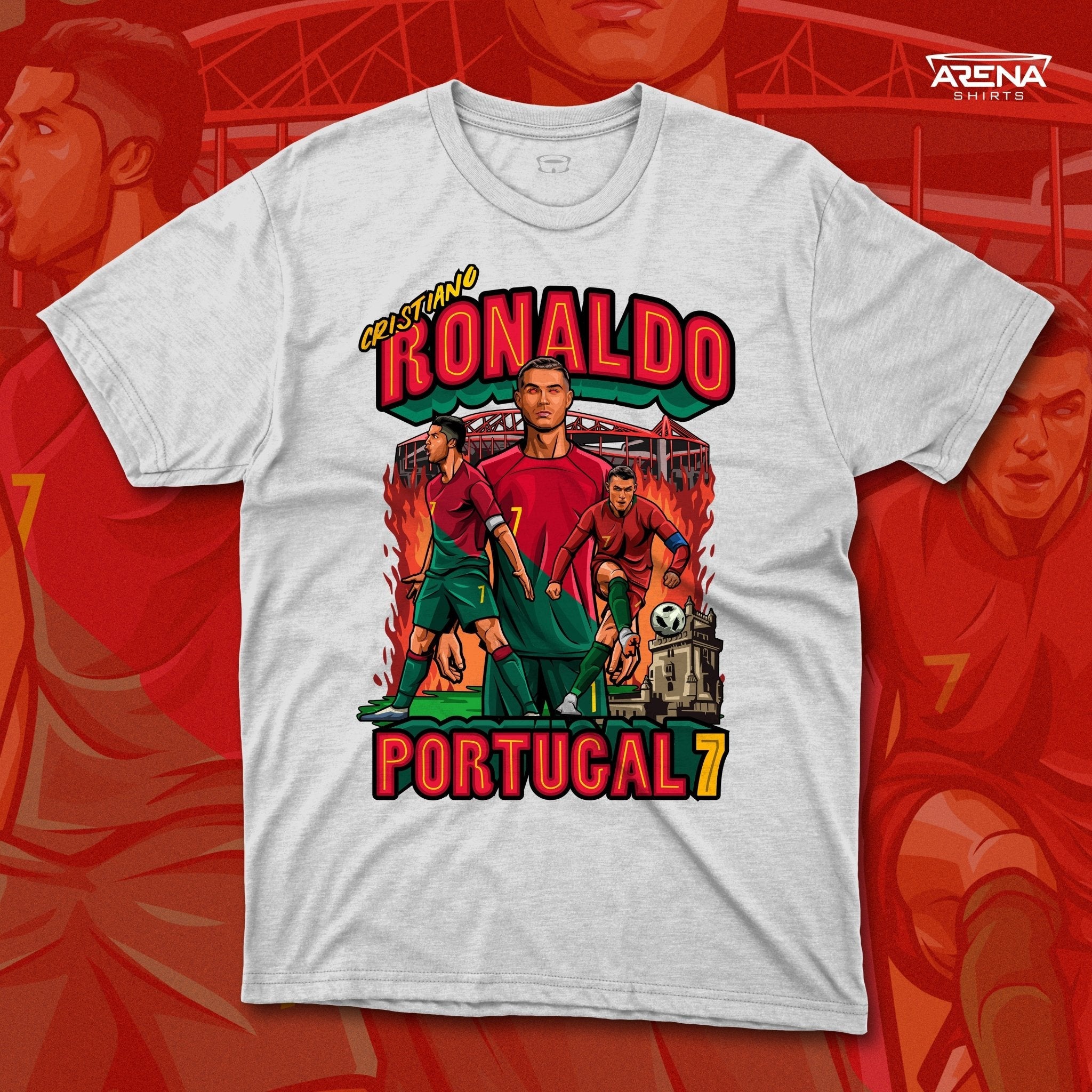 Cristiano Ronaldo Portugal7 - Arena T-Shirts - Arena Cases