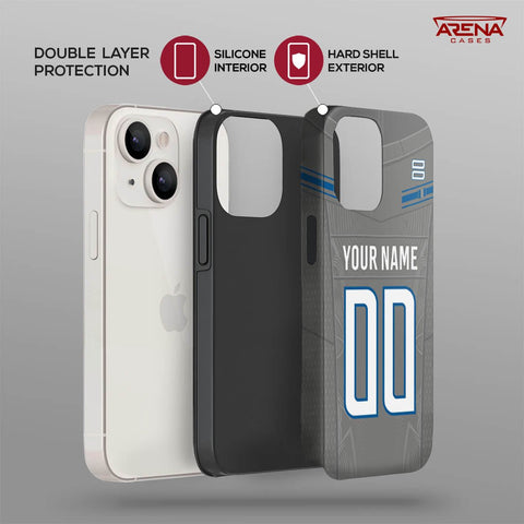 Detroit Gray - Football Colors 23 - Arena Cases