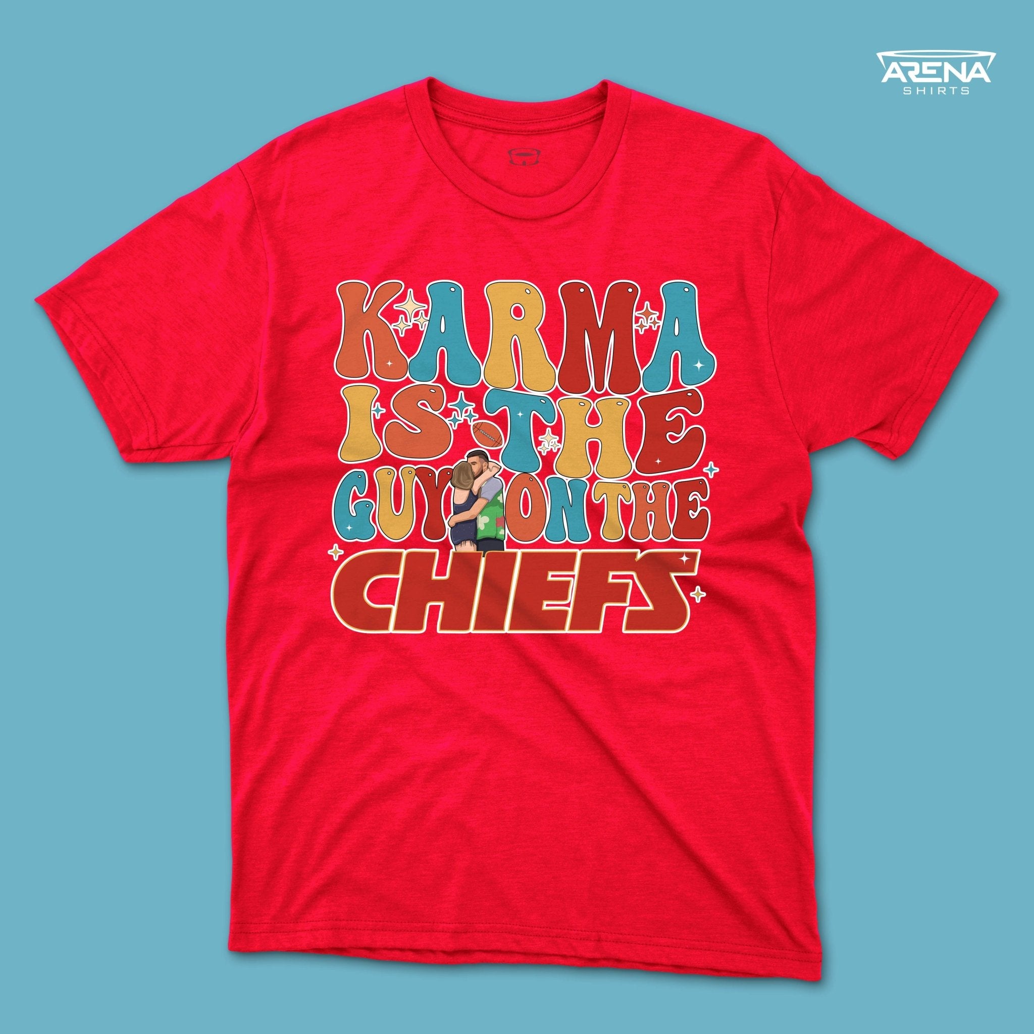 Karma is the guy on the Chiefs - Arena T-Shirts - Arena Cases