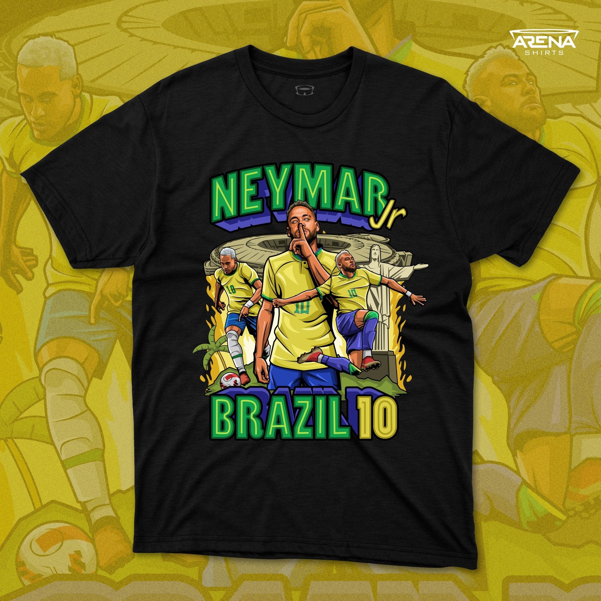 Neymar Jr Brazil 10 - Arena T-Shirts - Arena Cases