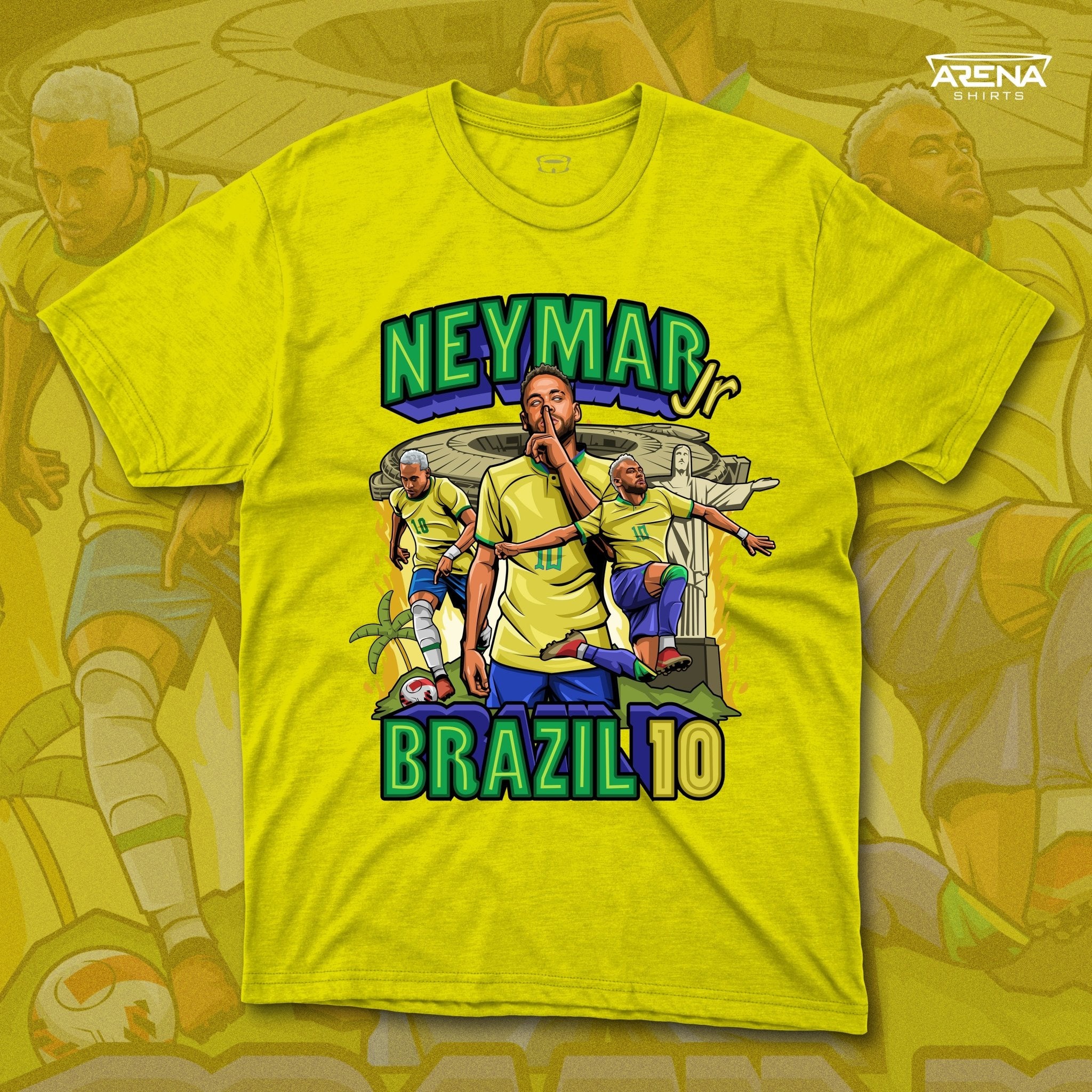 Neymar Jr Brazil 10 - Arena T-Shirts - Arena Cases