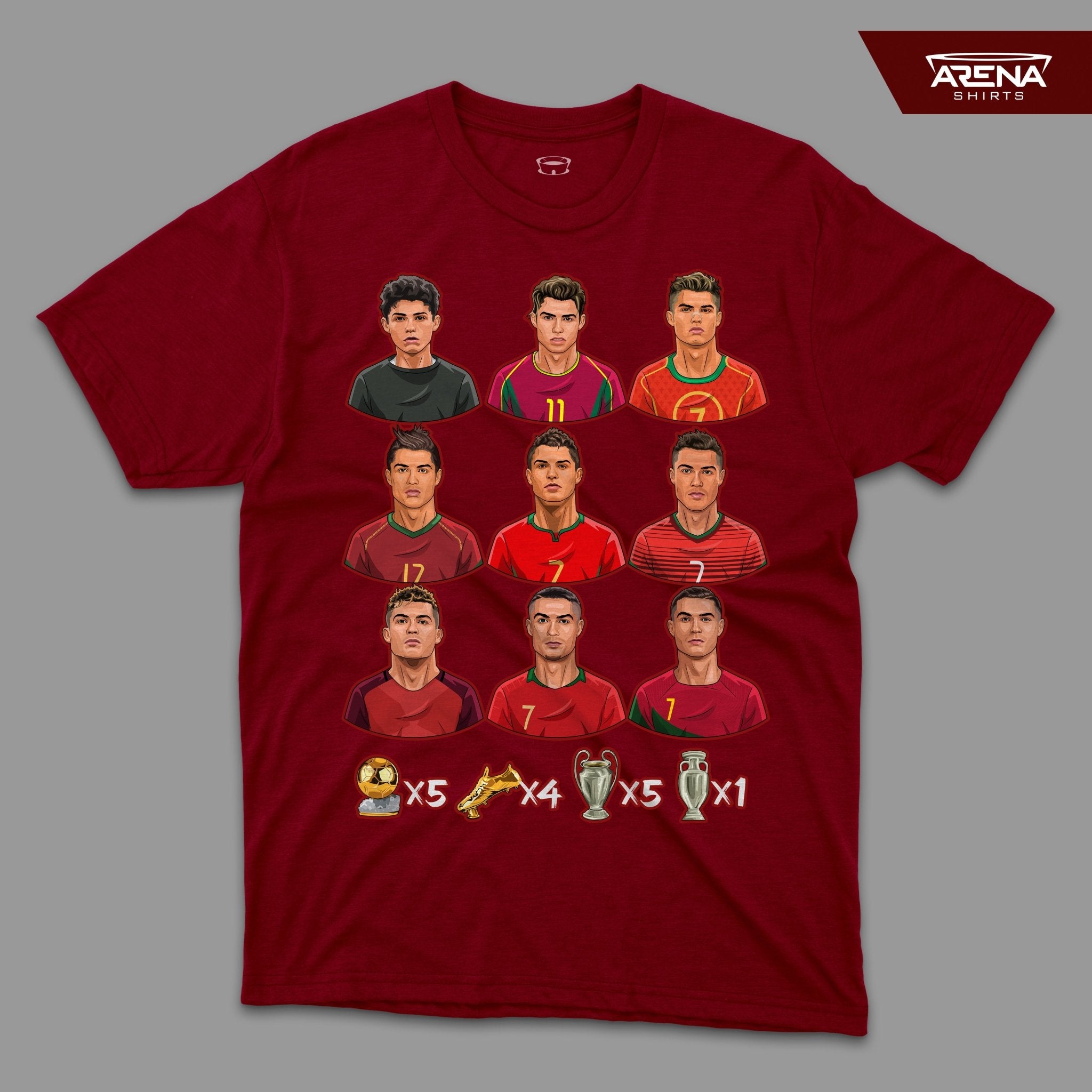 Ronaldo Career - Arena T-Shirts - Arena Cases